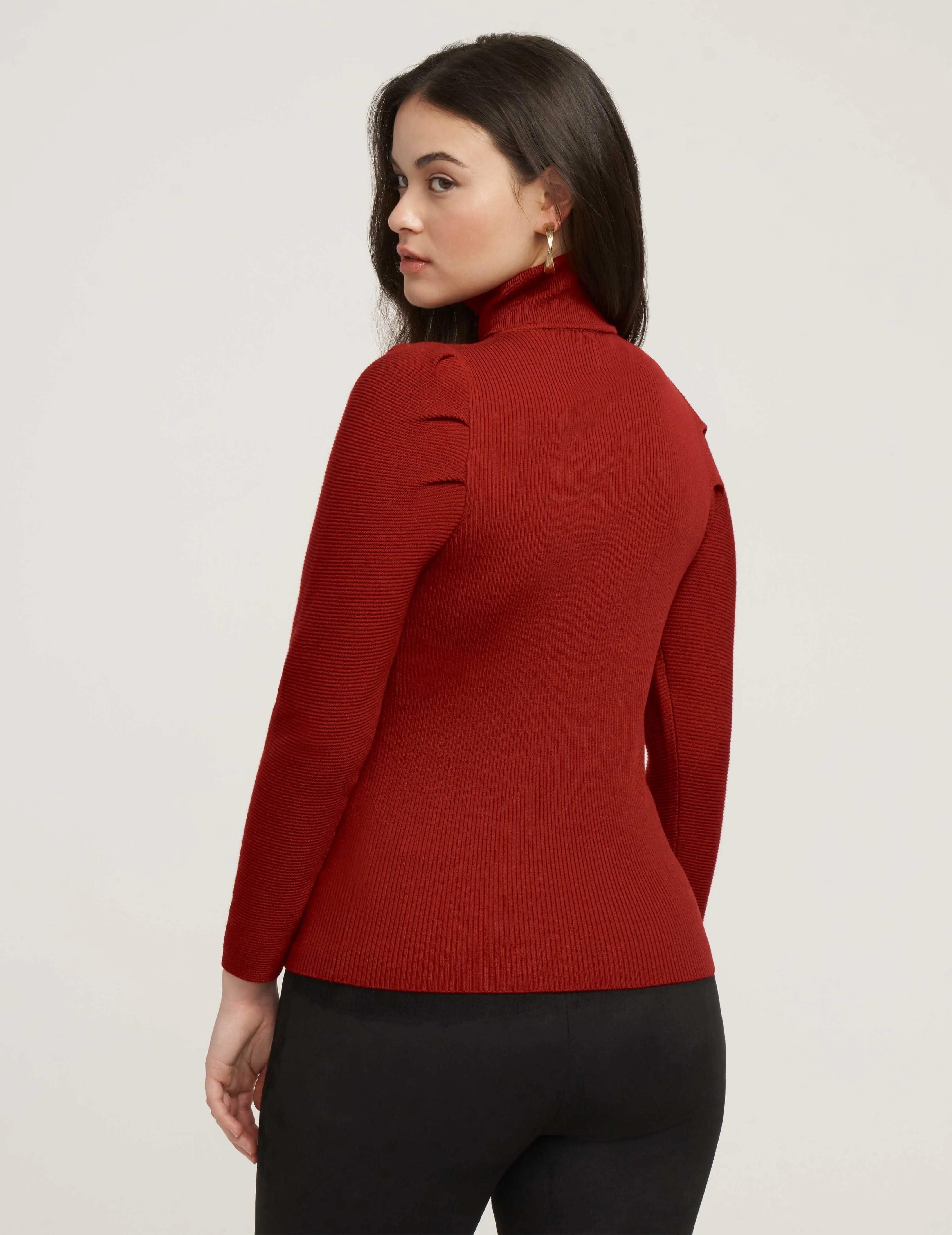 Ribbed Puff Shoulder Sweater- Sale sold by Anne Klein product image thumbnail 3