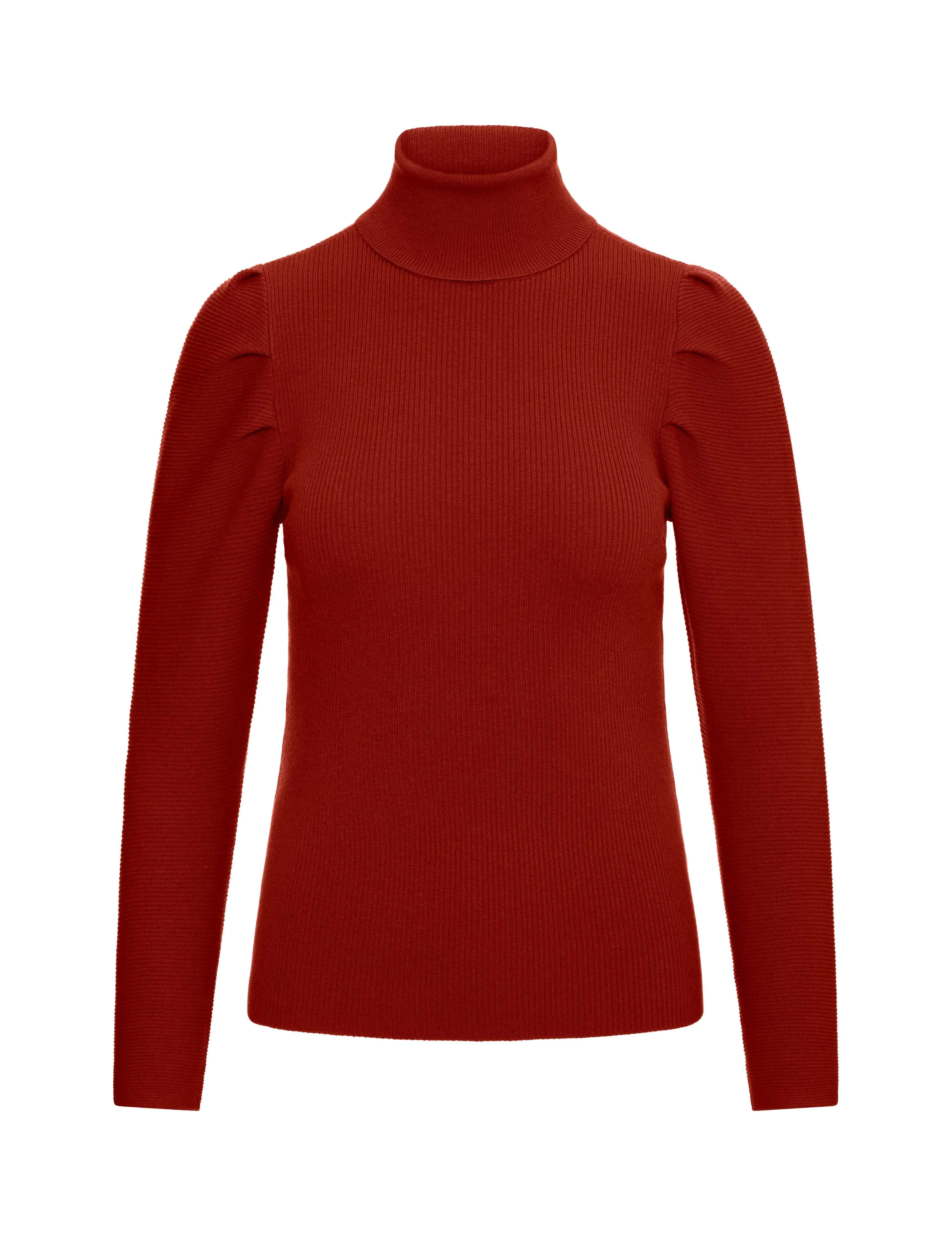 Ribbed Puff Shoulder Sweater- Sale sold by Anne Klein