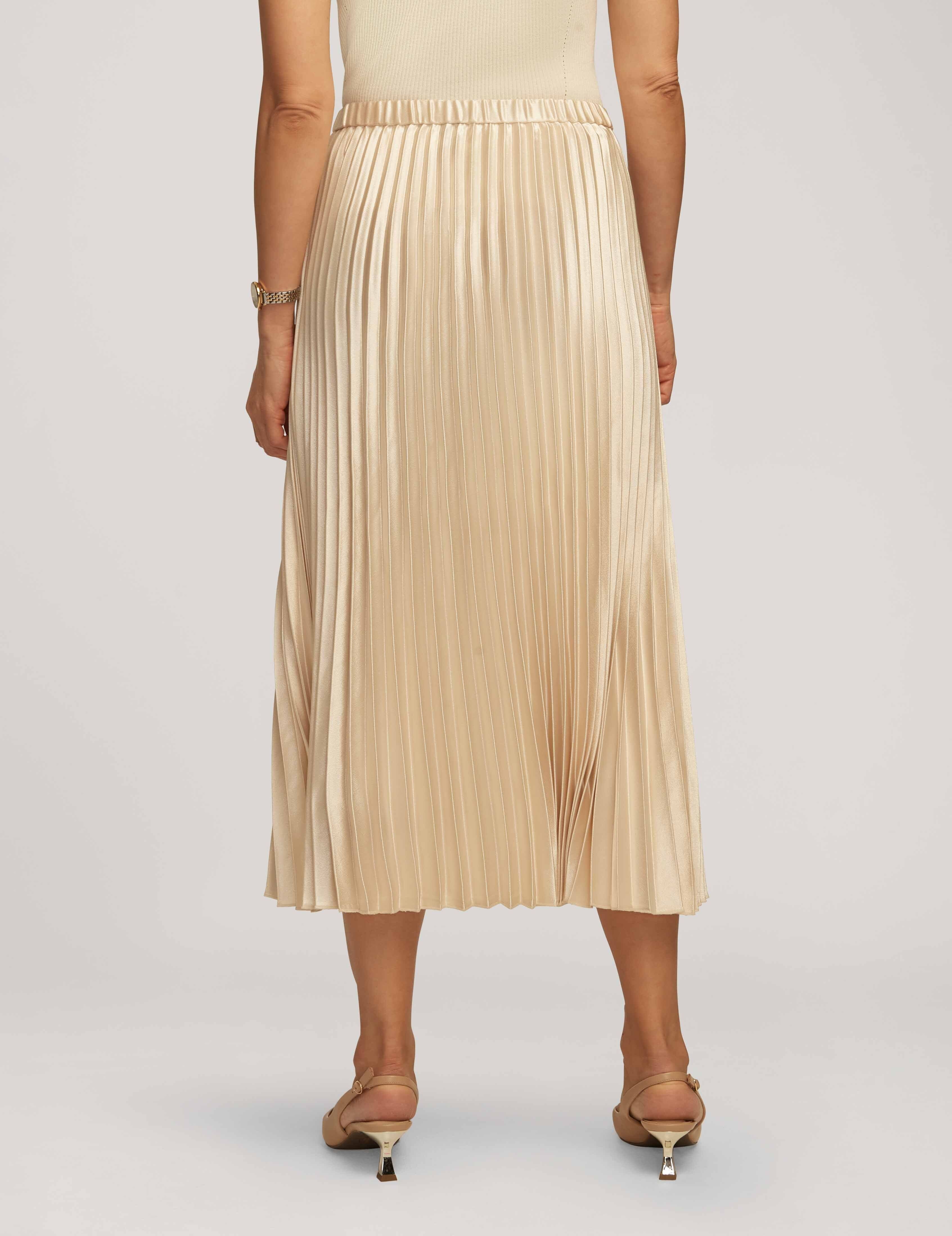 Pull On Pleated Skirt Satin Crepe- Clearance sold by Anne Klein product image thumbnail 2