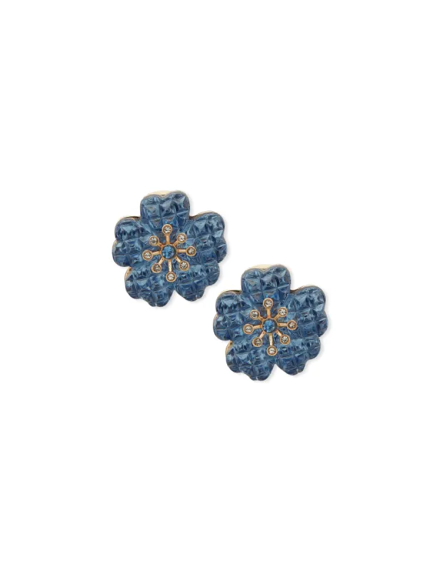 Flower Motif Clip on Earrings sold by Anne Klein