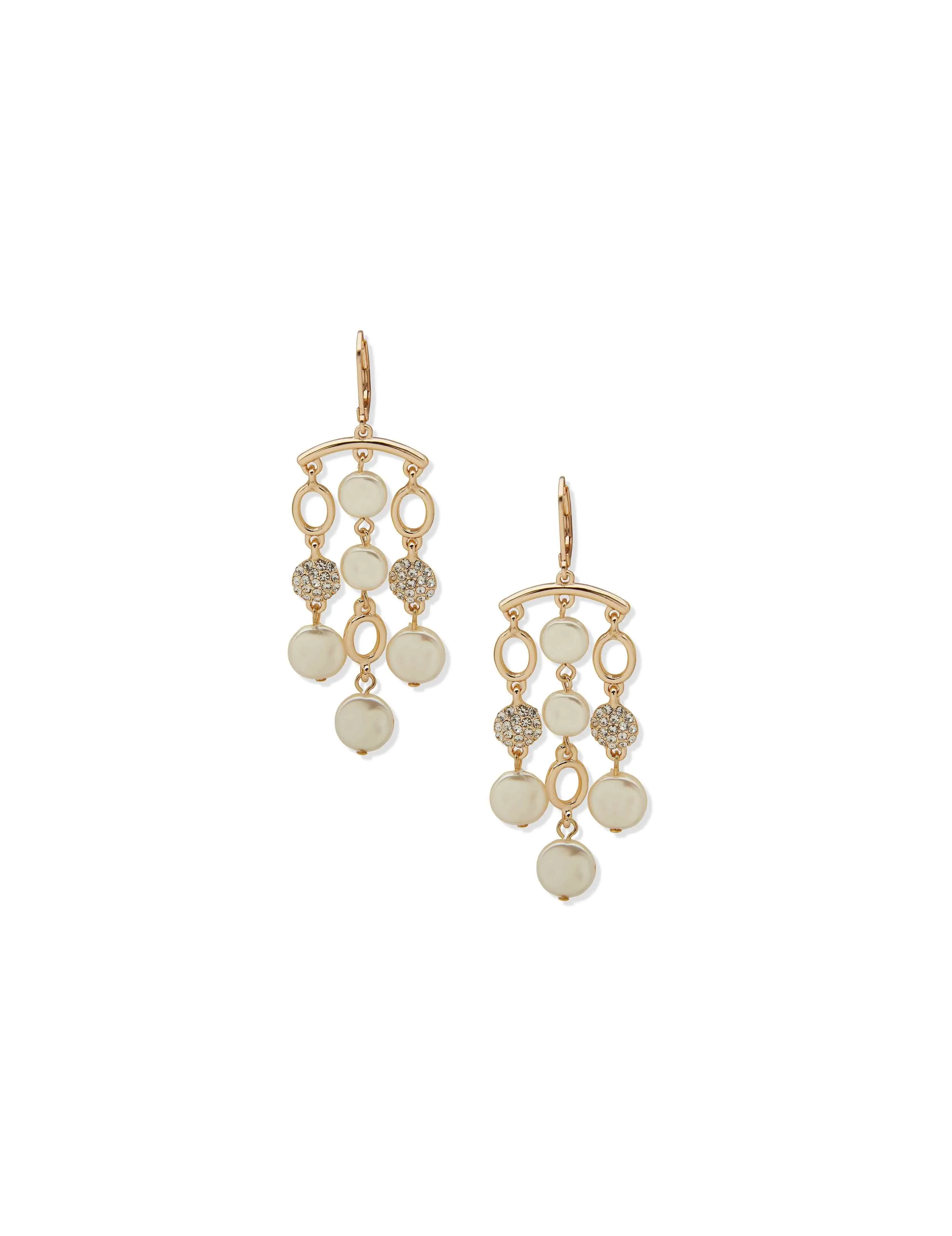 Gold Chandelier Earrings sold by Anne Klein