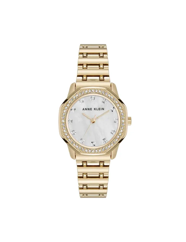 Crystal Accented Octagonal Case Watch sold by Anne Klein