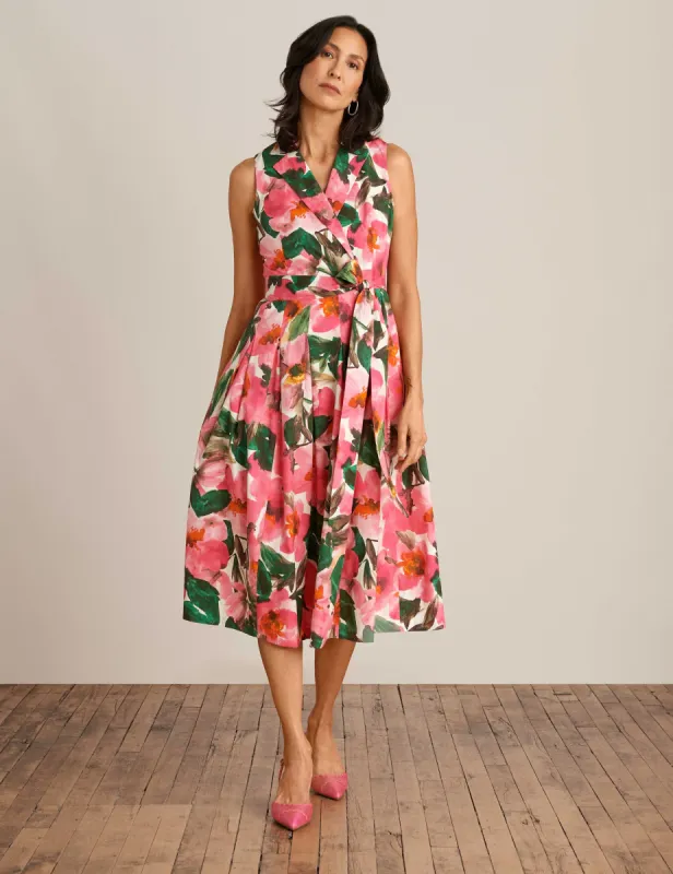 Notch Collar Wrap Dress sold by Anne Klein