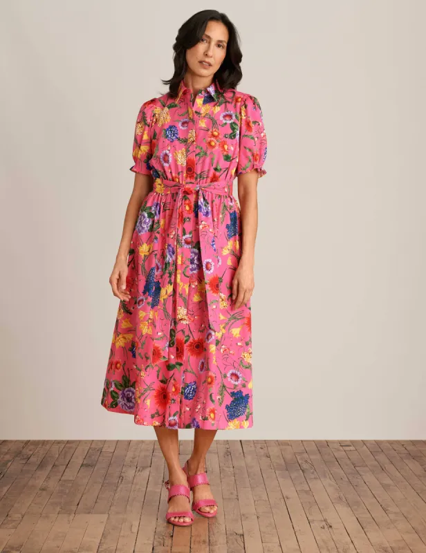 Shirt Dress With Puff Sleeves sold by Anne Klein