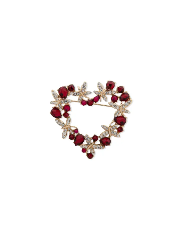 Heart Wreath Brooch sold by Anne Klein