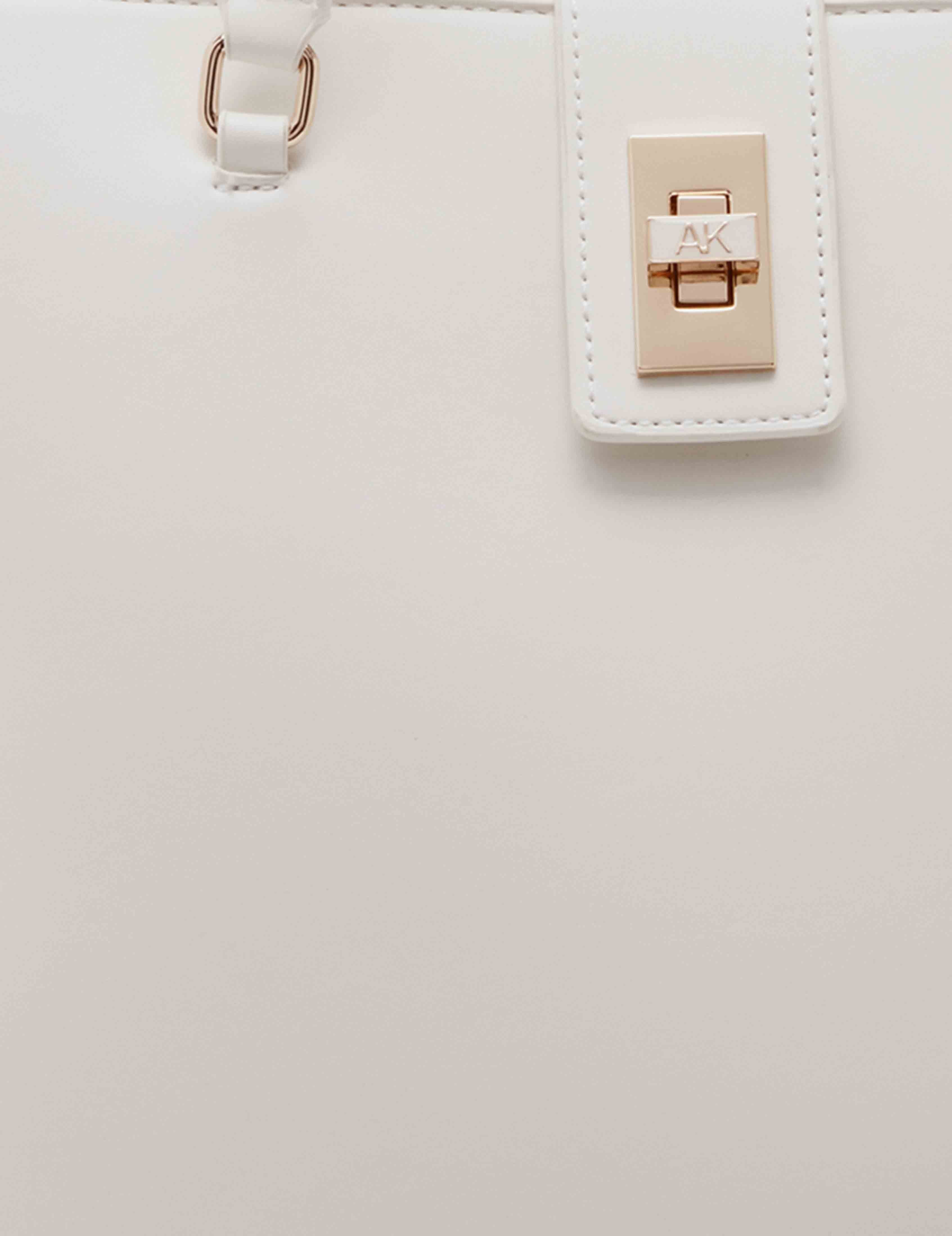 Large Tote With Enamel Turn Lock sold by Anne Klein product image thumbnail 3