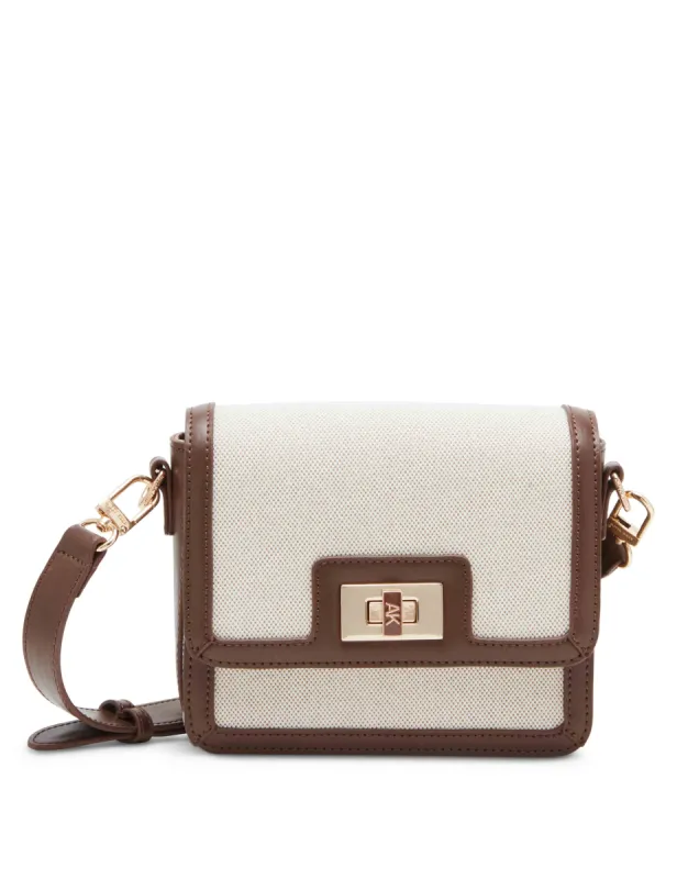 Canvas Flap Crossbody With Turn Lock sold by Anne Klein