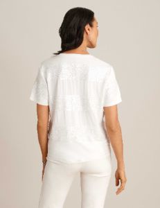 Sequin Stripe Tee sold by Anne Klein