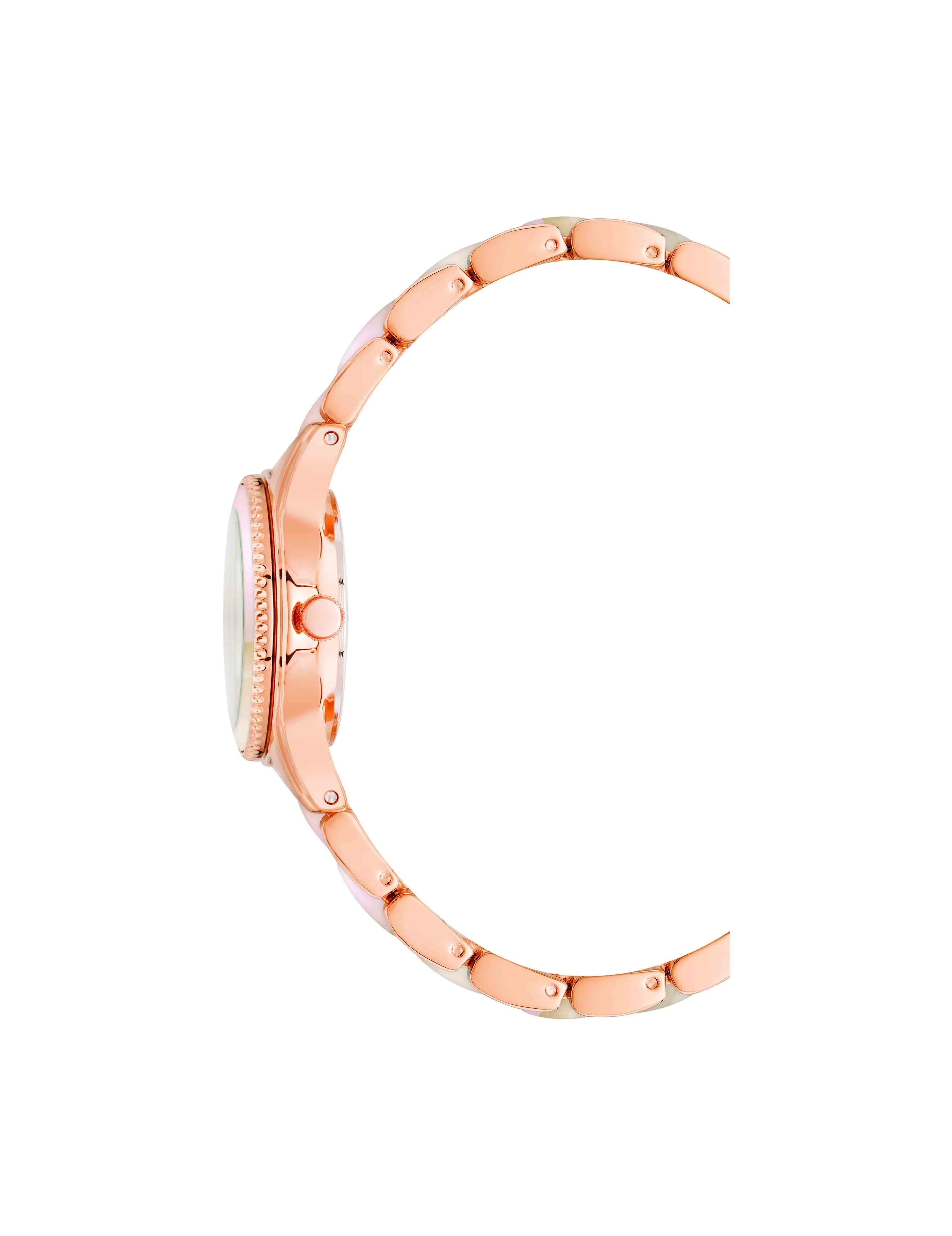 Pearlescent Acetate Link Bracelet Watch sold by Anne Klein product image thumbnail 3