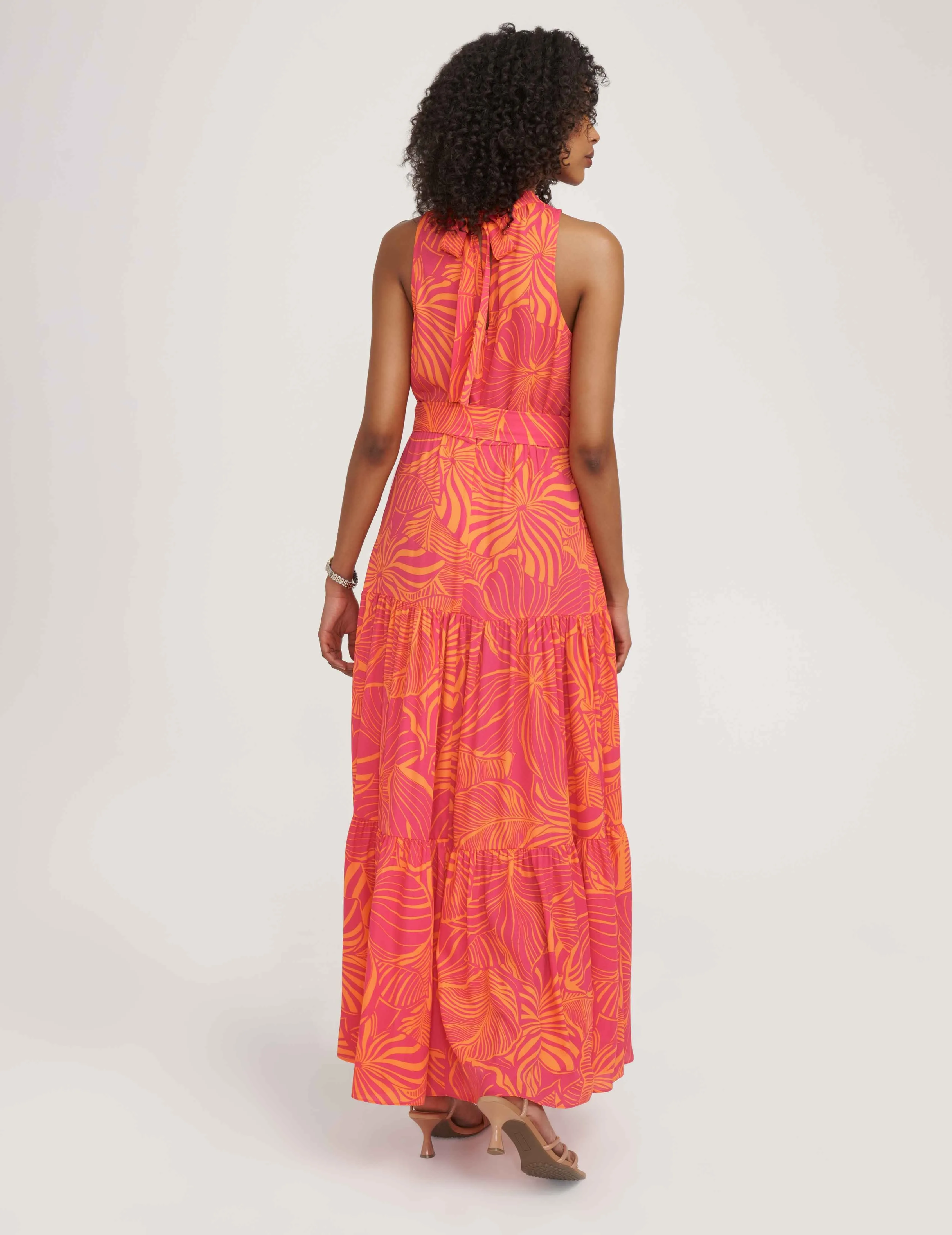 Tiered Tie Neck Maxi- Sale sold by Anne Klein product image thumbnail 3