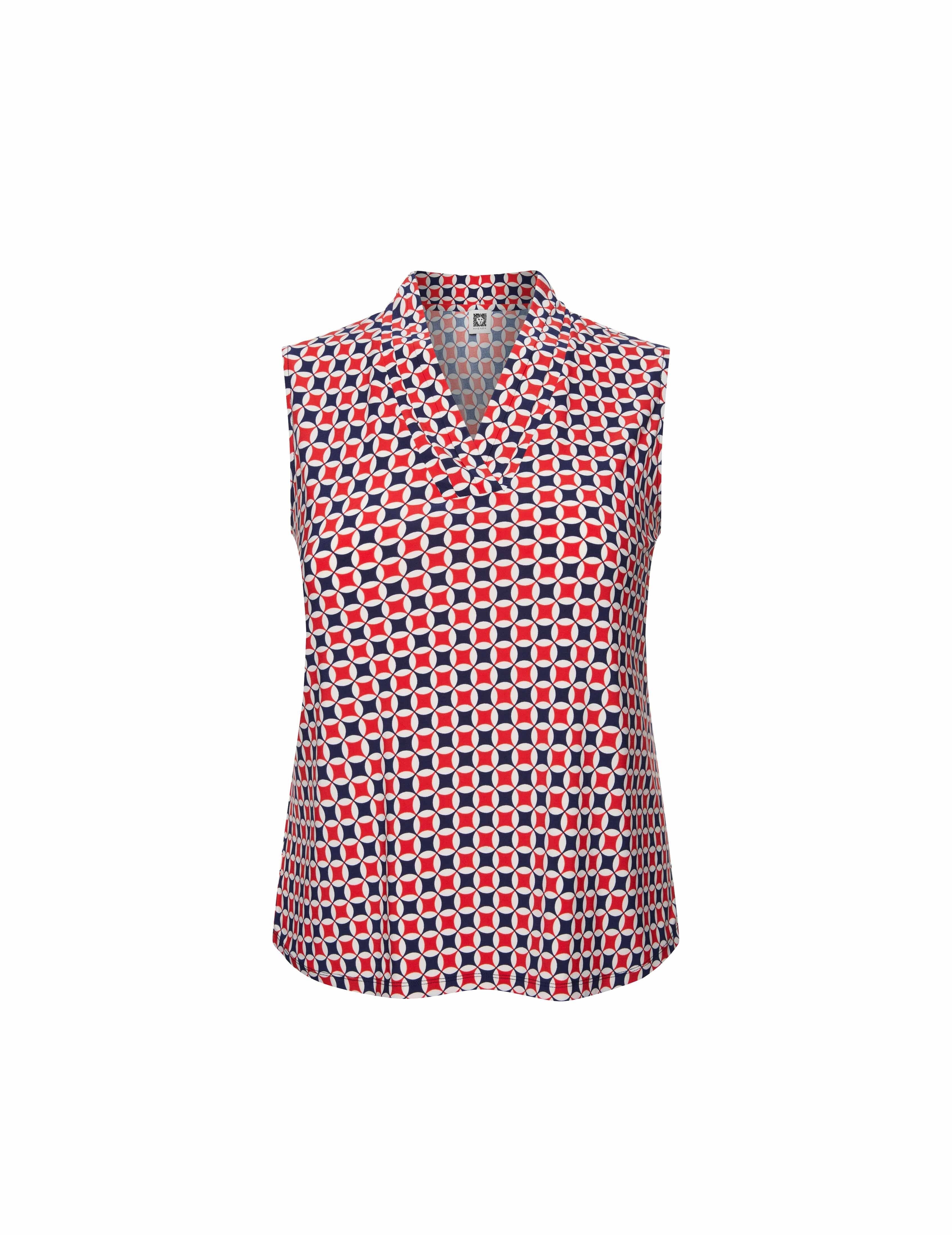 Plus Size Printed Triple Pleat Top- Clearance sold by Anne Klein