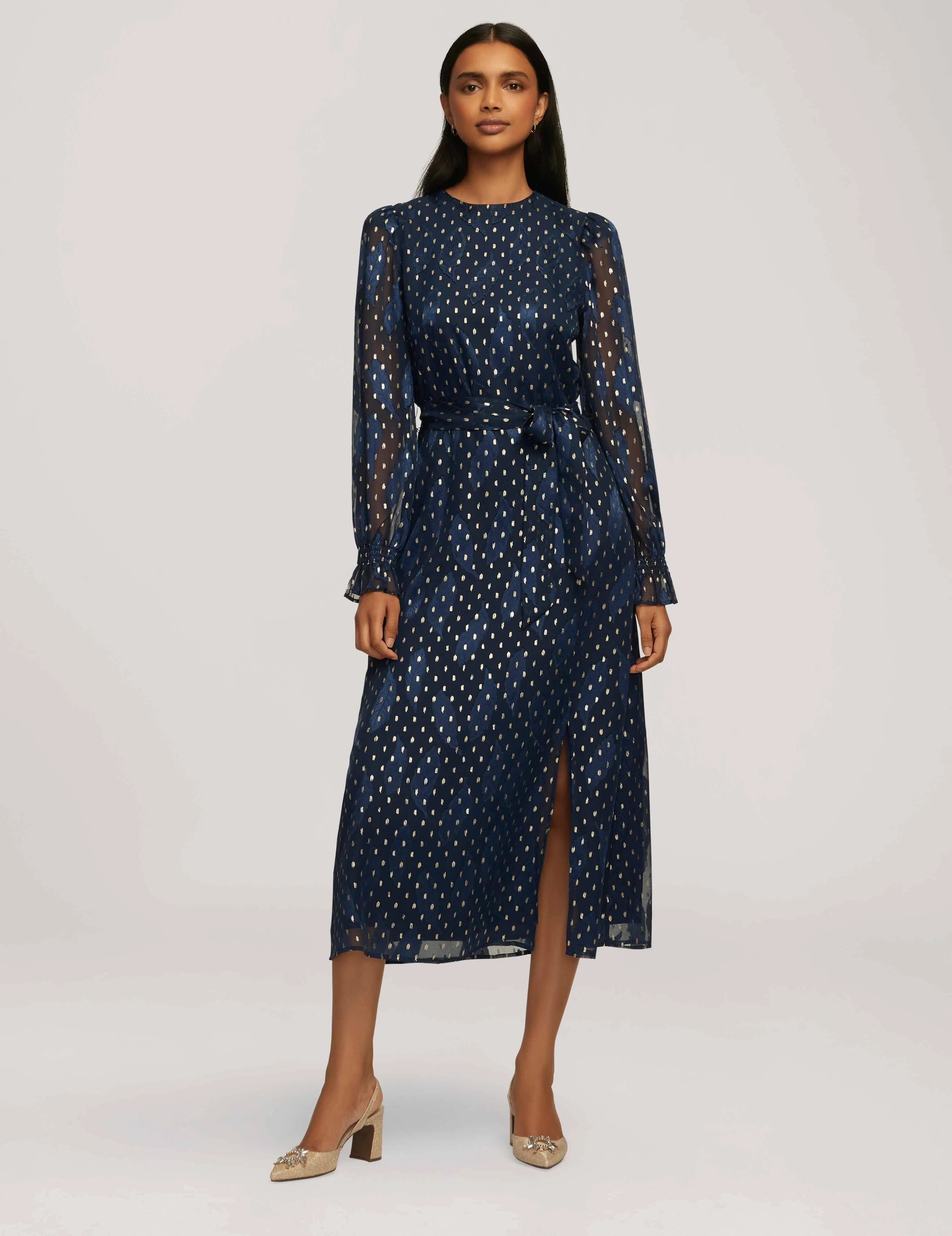 Smocked Midi Dress- Clearance sold by Anne Klein