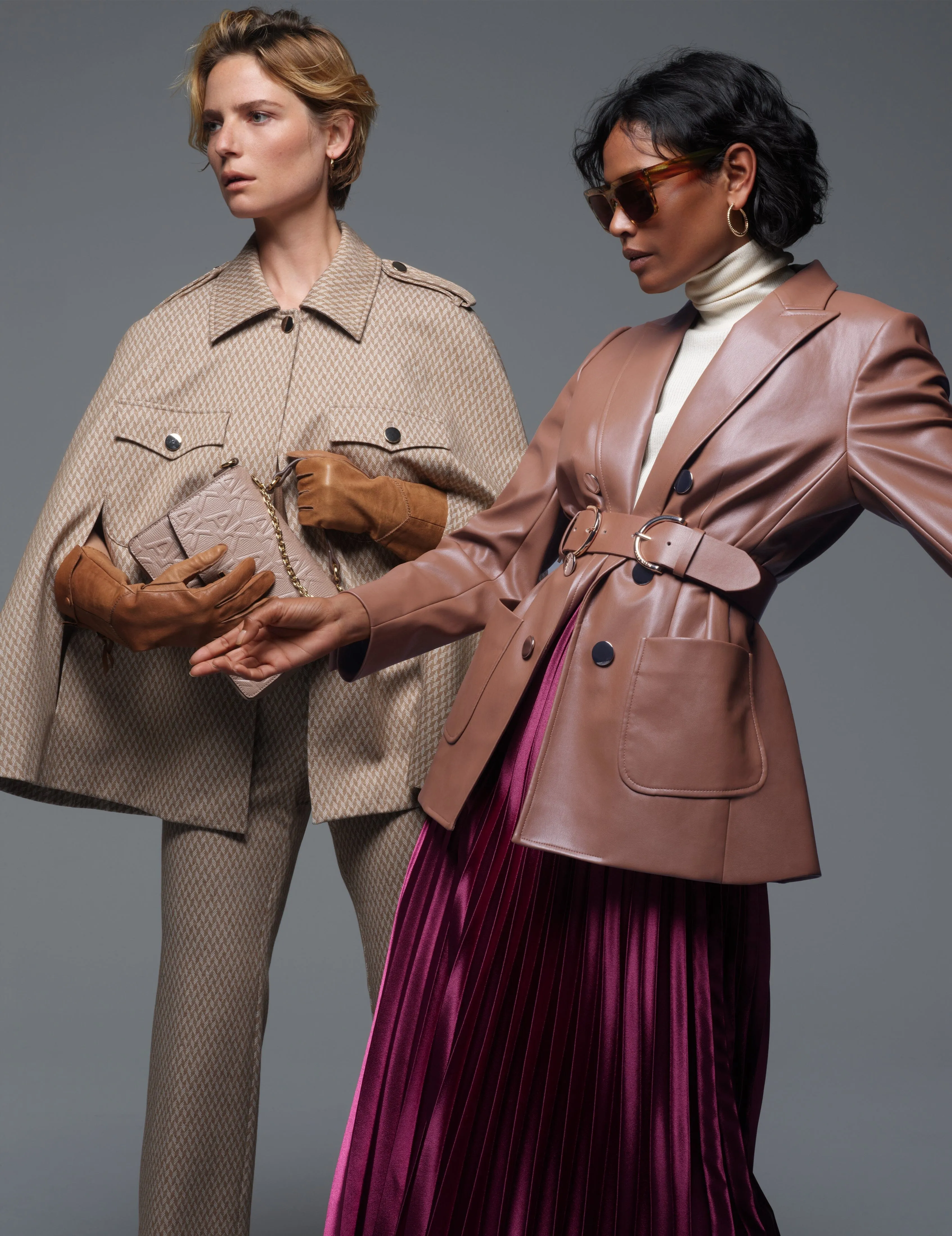 Petite Chevron Knit Cape Jacket- Sale sold by Anne Klein