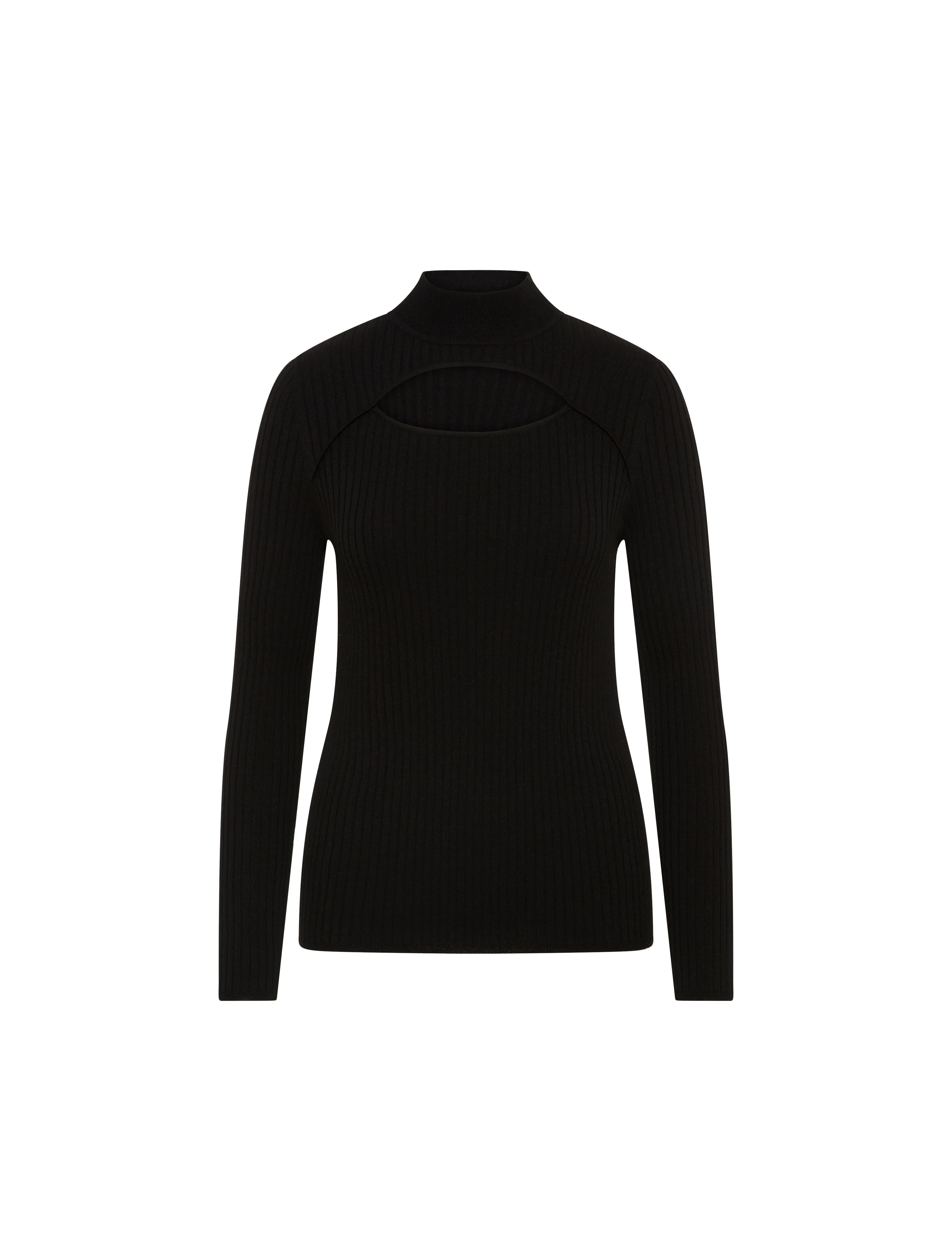 Ribbed Mock Neck Cutout Sweater- Sale sold by Anne Klein product image thumbnail 2