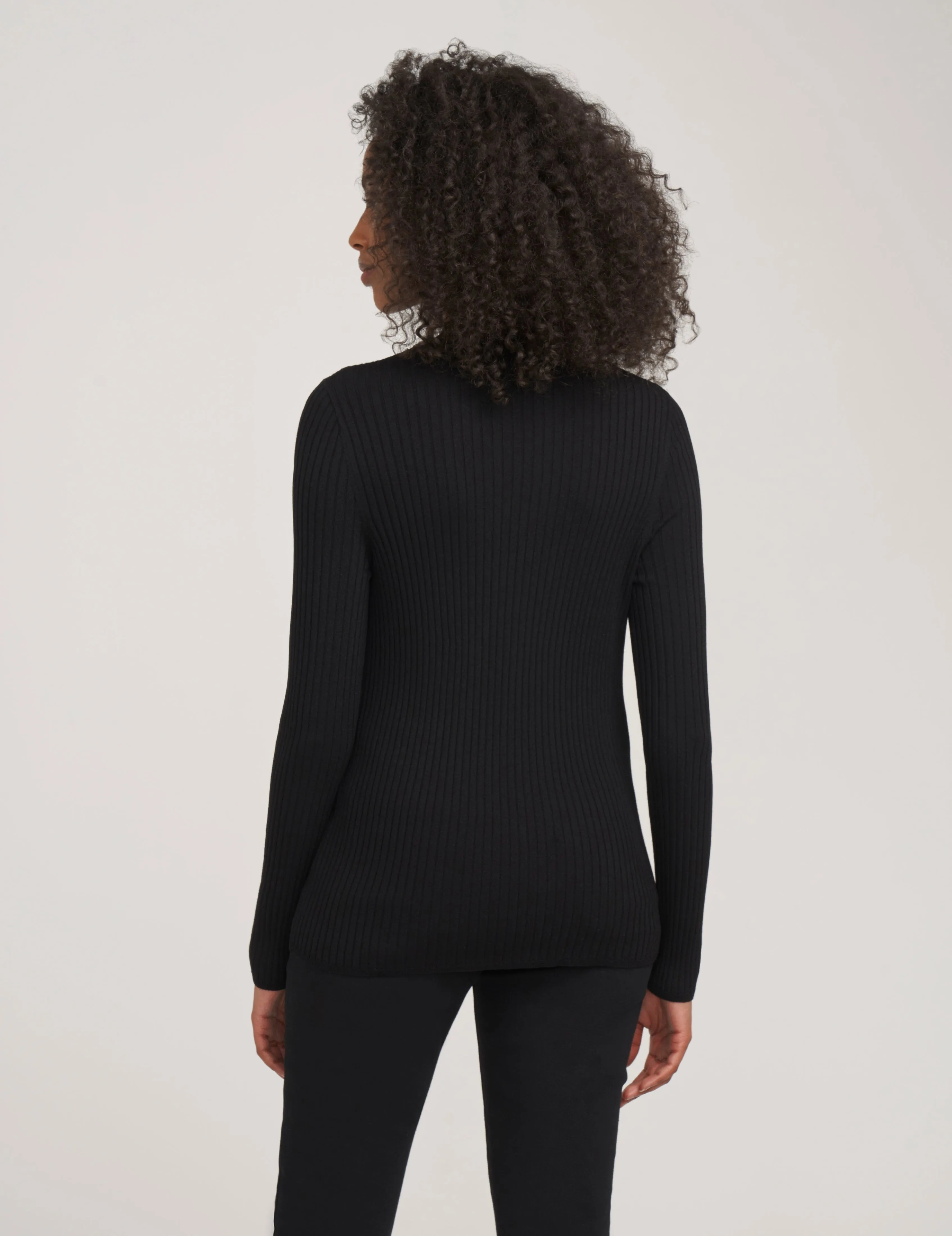 Ribbed Mock Neck Cutout Sweater- Sale sold by Anne Klein product image thumbnail 3