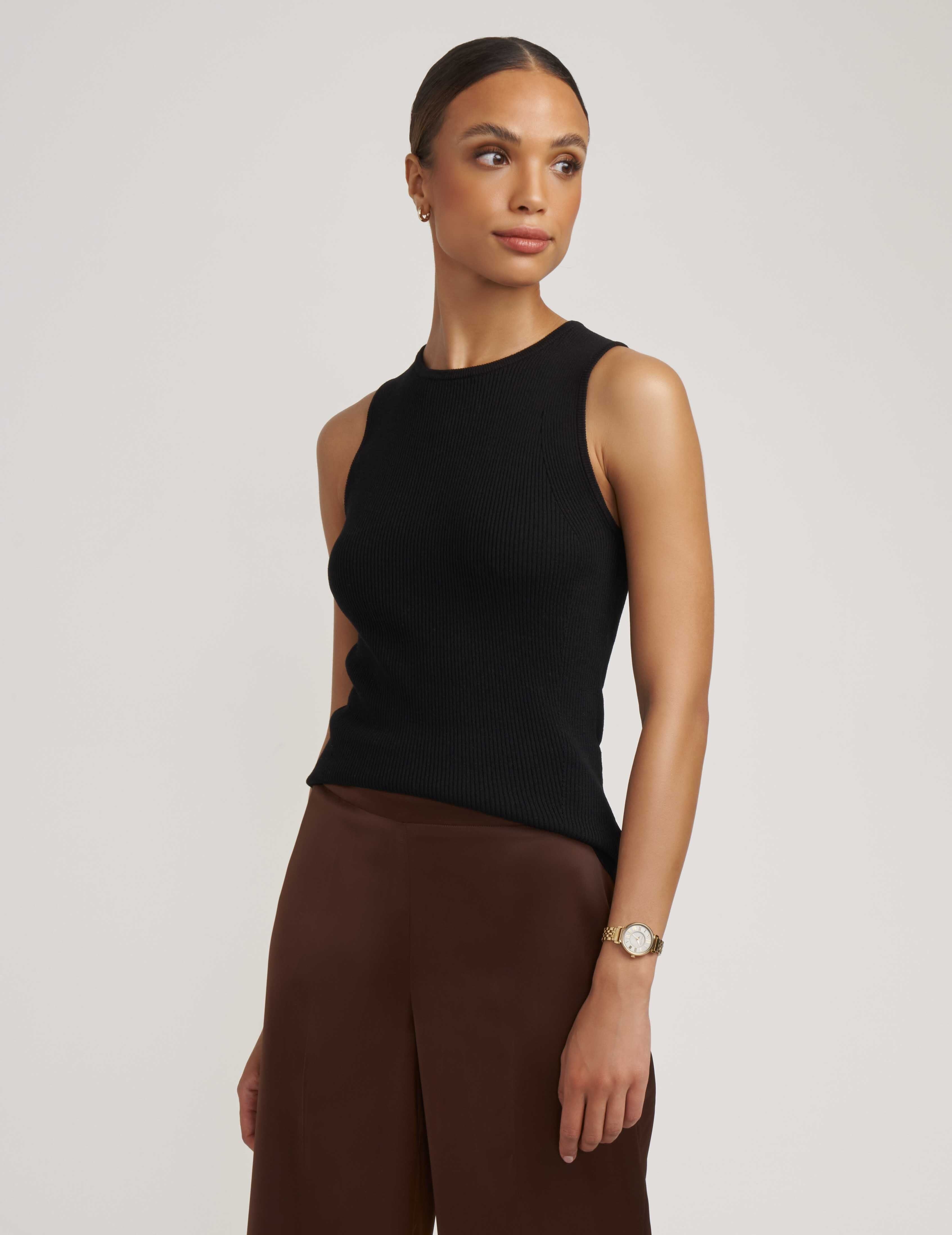 Crew Neck Ribbed Top- Clearance sold by Anne Klein