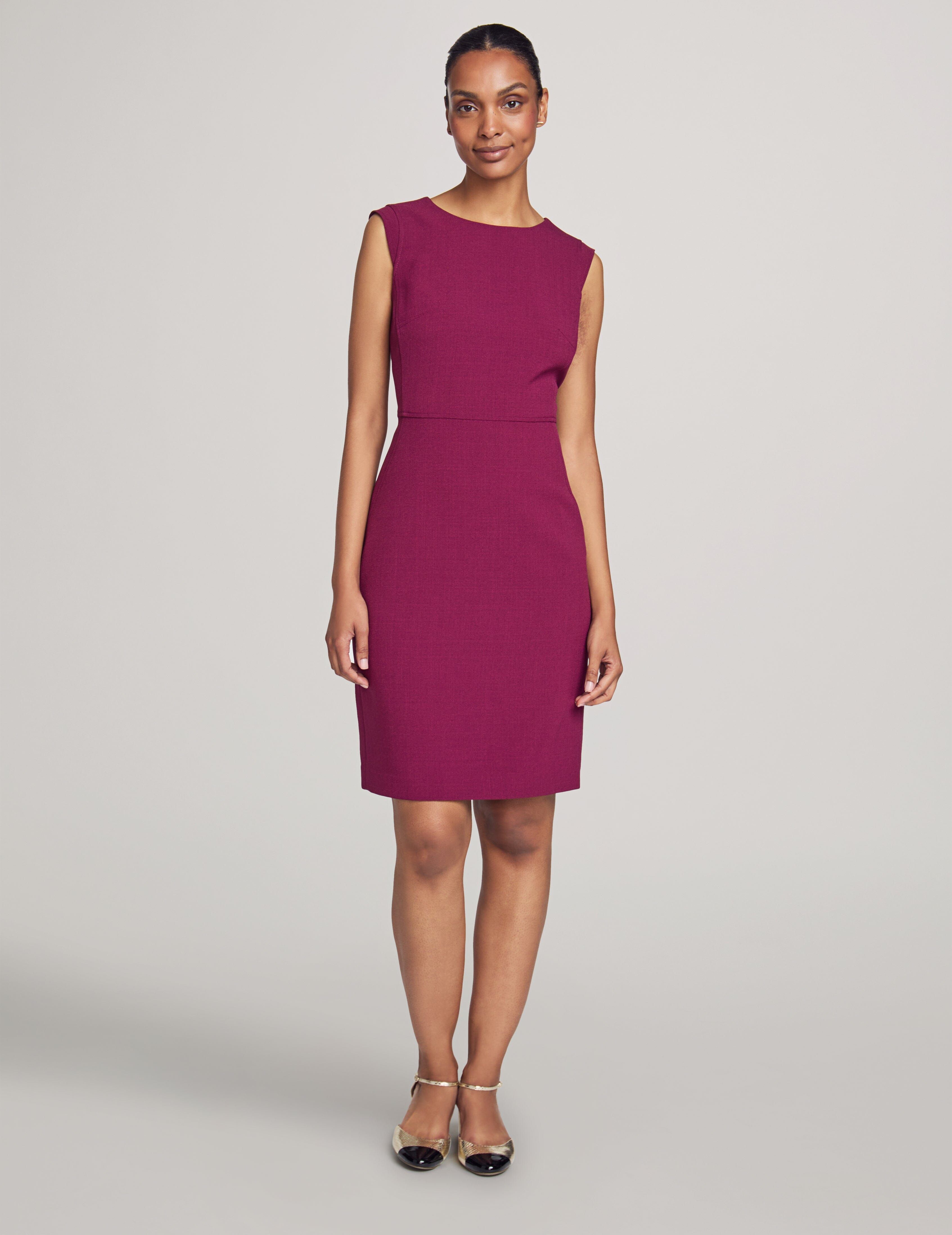 Sheath Dress With Extended Shoulder sold by Anne Klein