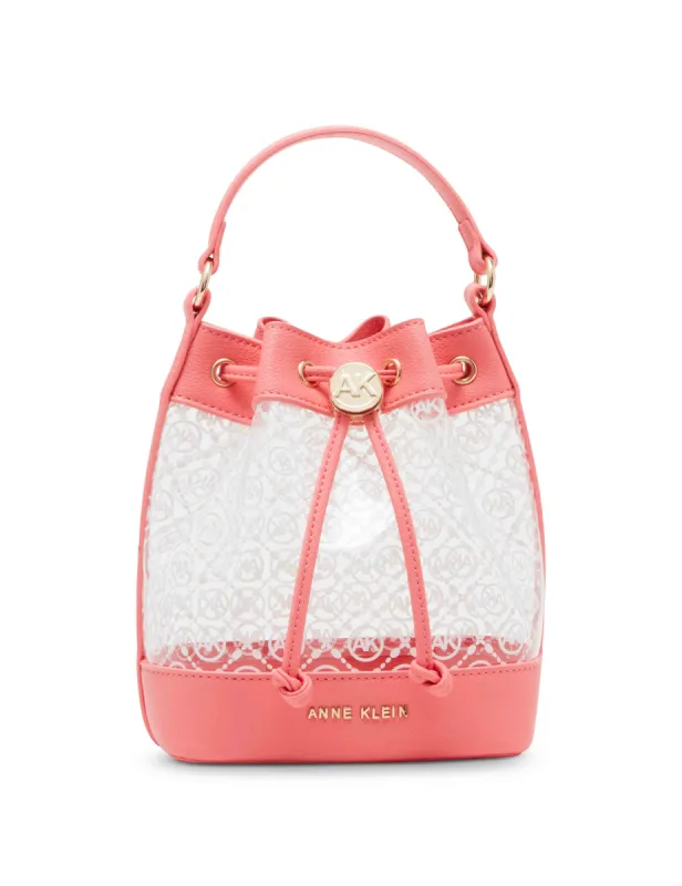 Ring Logo Clear Bucket Crossbody With Card Case sold by Anne Klein