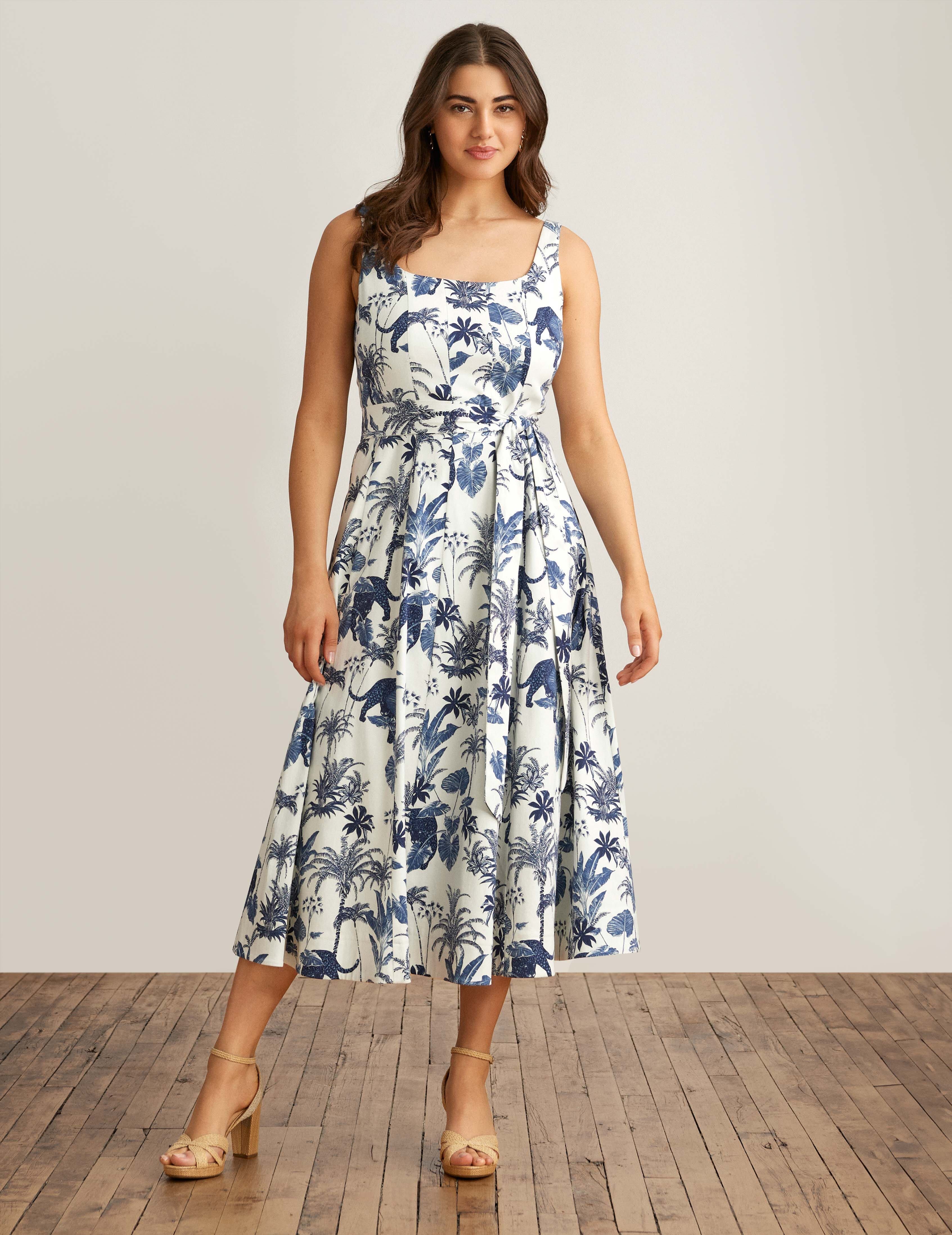 Seamed Fit & Flare Midi Dress sold by Anne Klein product image thumbnail 2