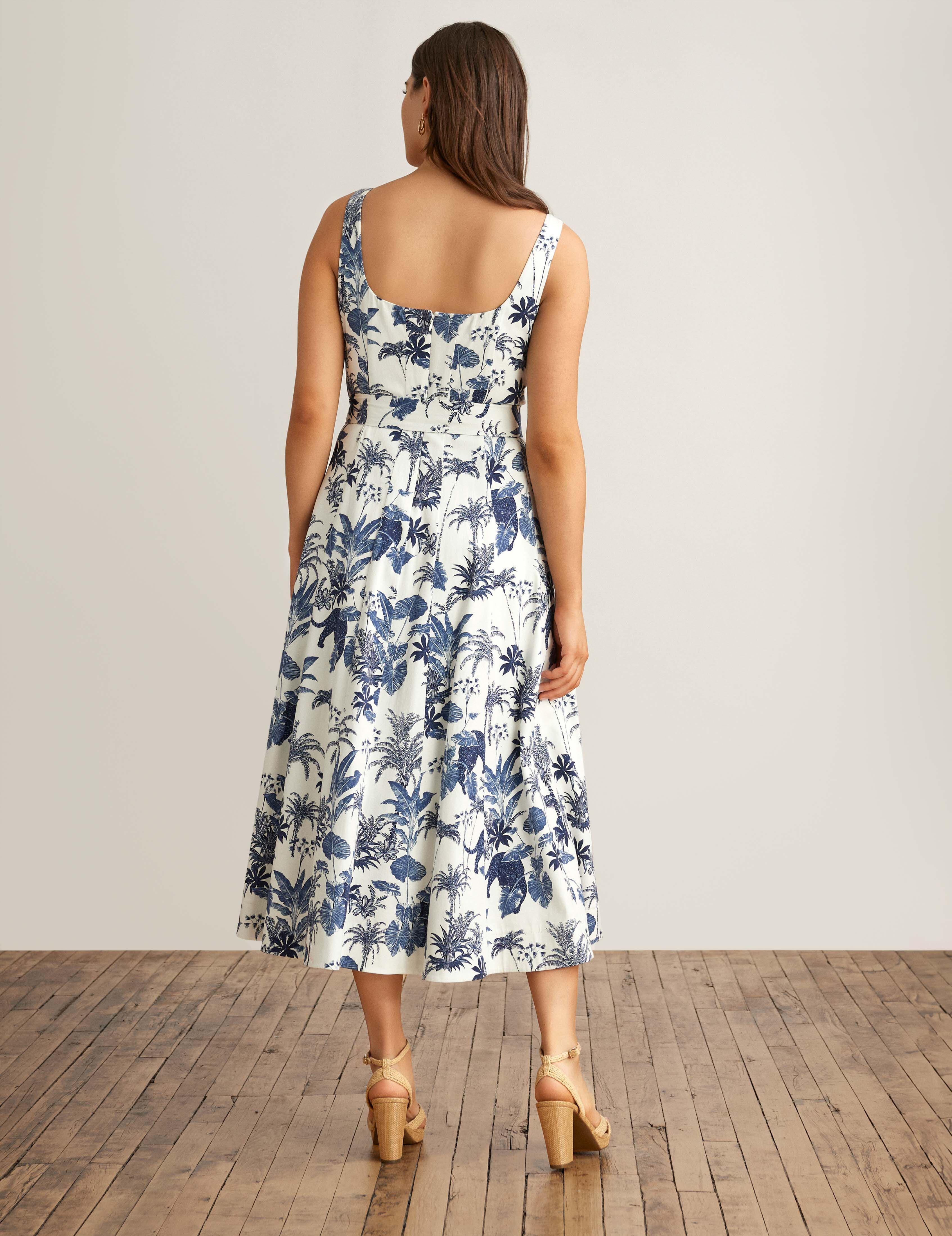Seamed Fit & Flare Midi Dress sold by Anne Klein product image thumbnail 3