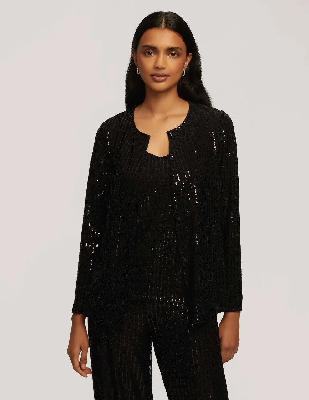 Linear Shine Short Jacket- Sale sold by Anne Klein