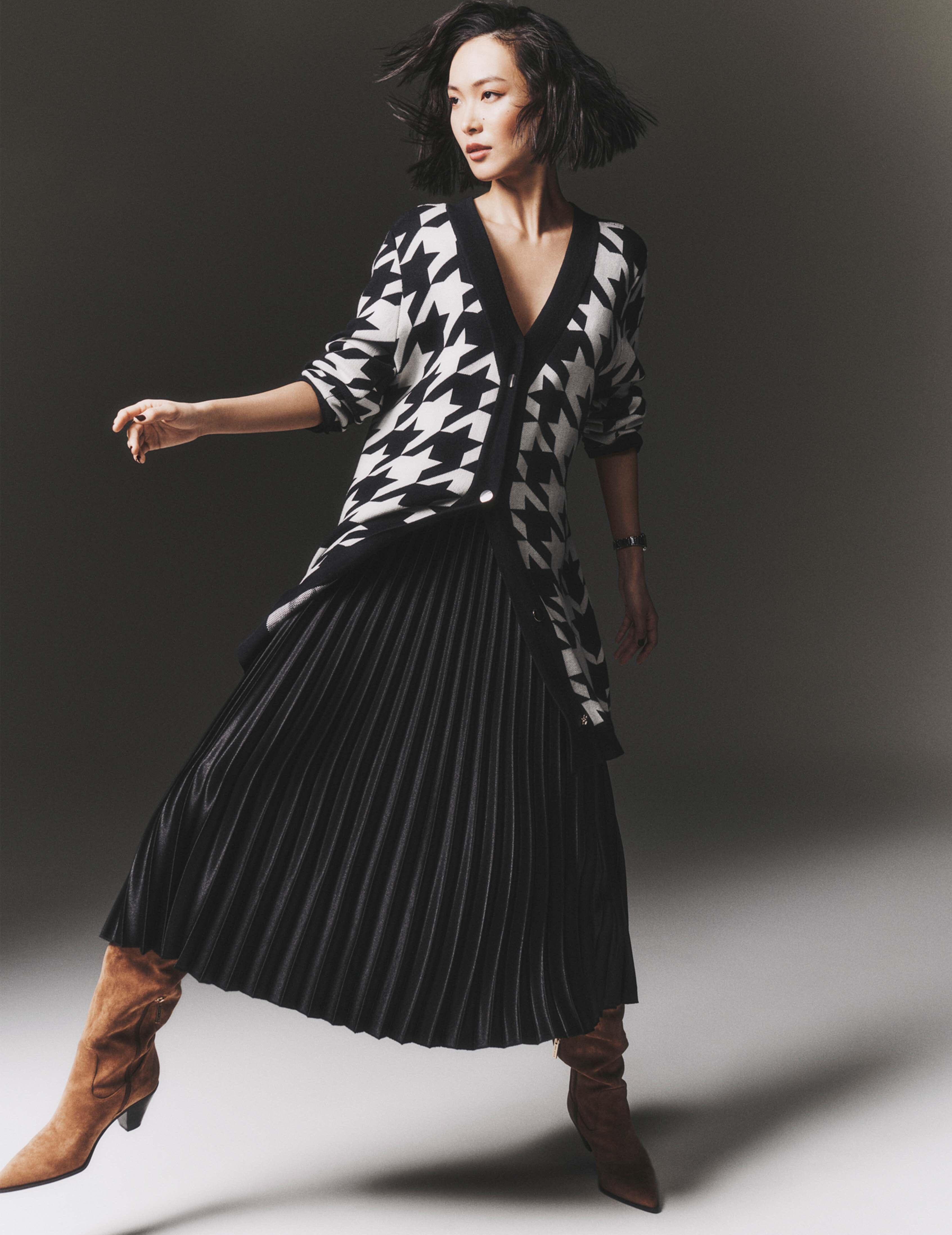 Pull On Pleated Skirt sold by Anne Klein