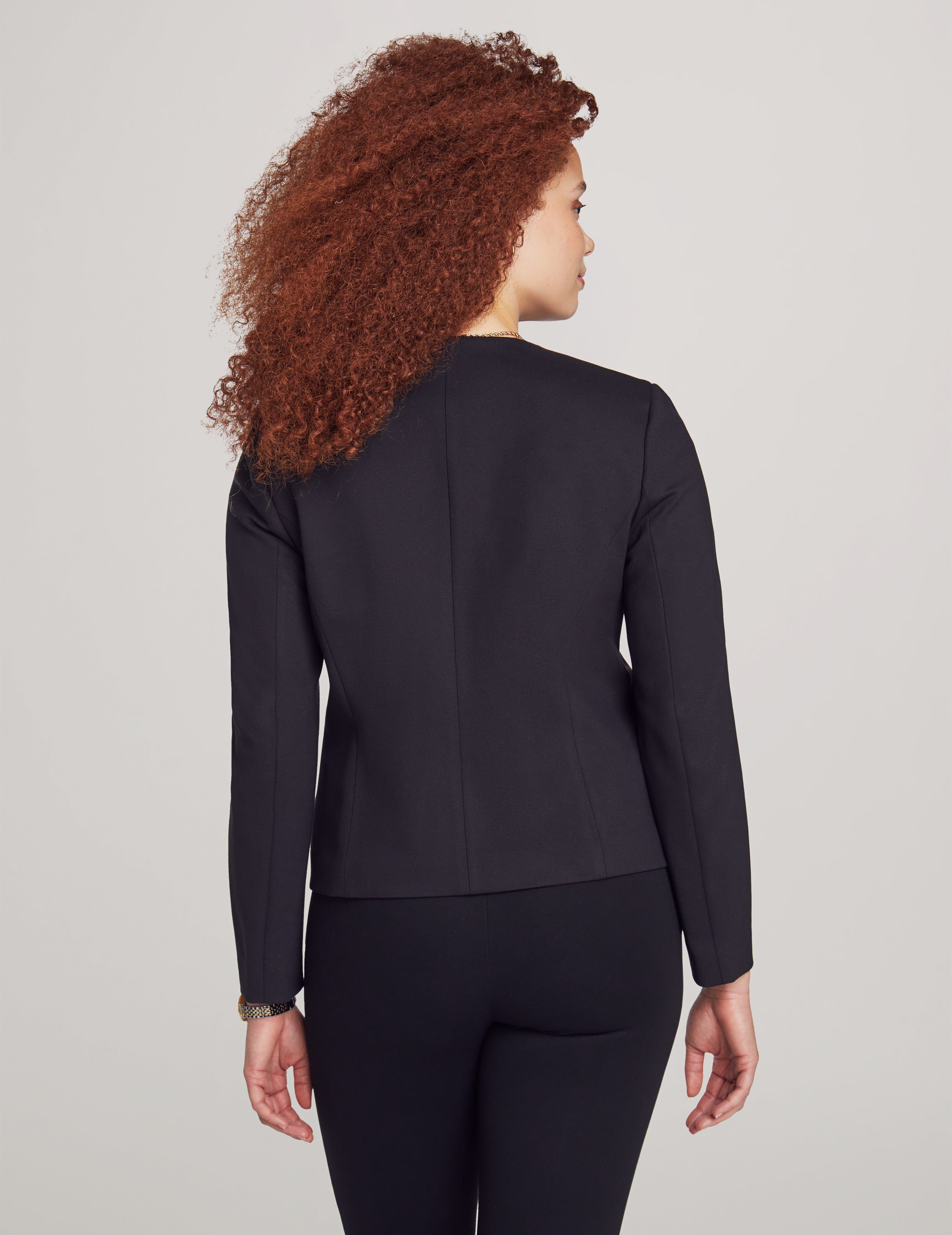 Compression Collarless Military Jacket sold by Anne Klein product image thumbnail 3