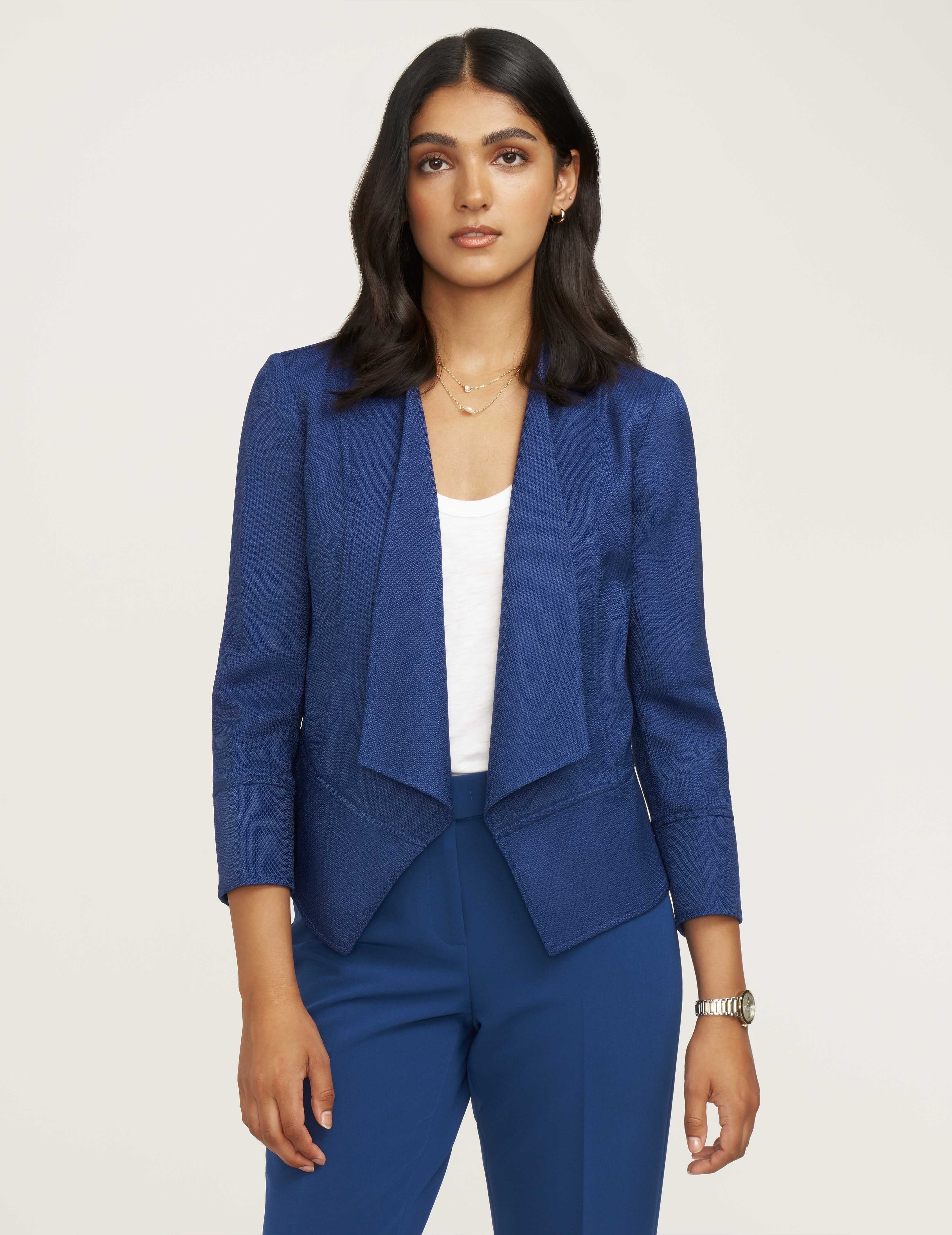 Drape Front Peplum Jacket- Clearance sold by Anne Klein product image thumbnail 2