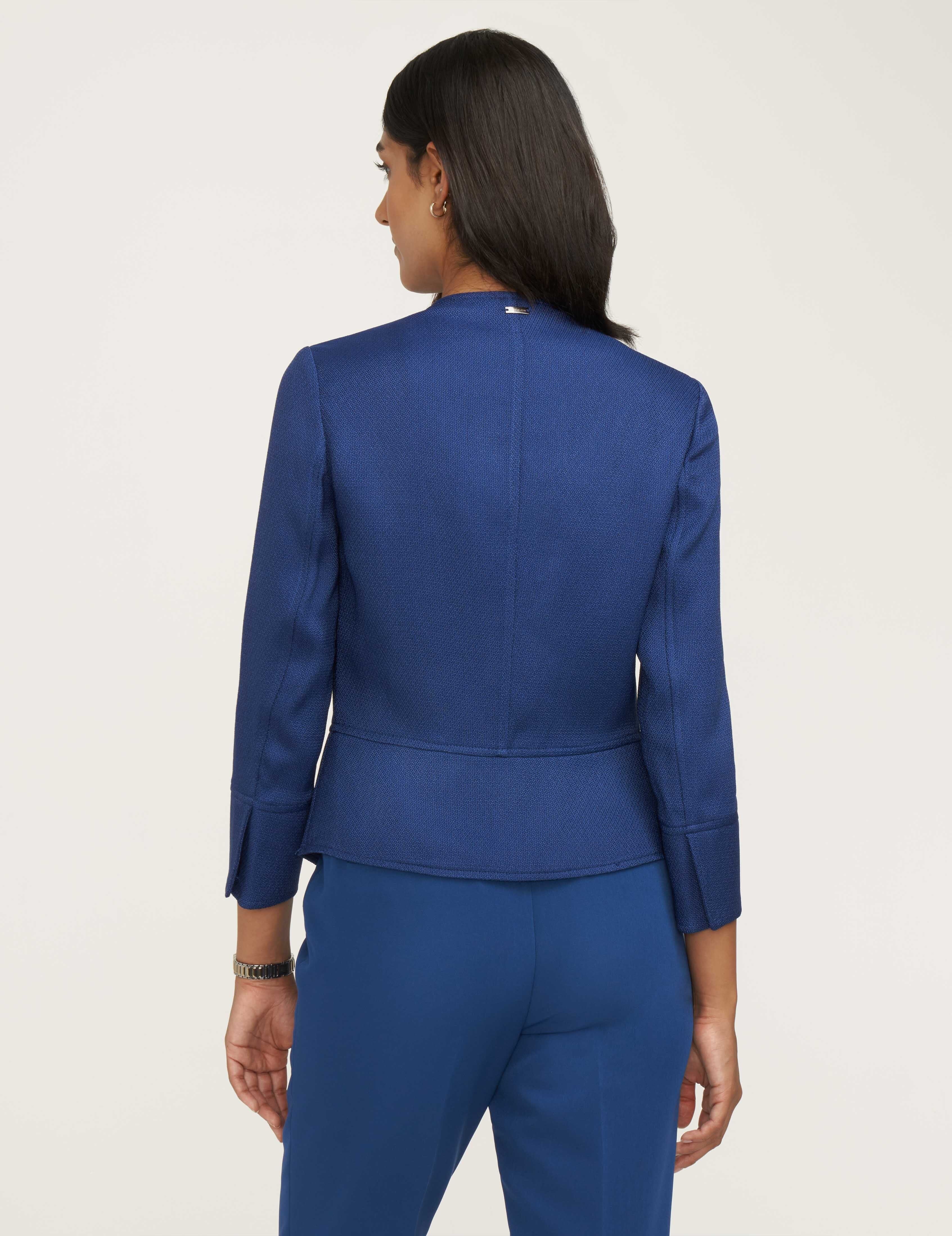 Drape Front Peplum Jacket- Clearance sold by Anne Klein product image thumbnail 4