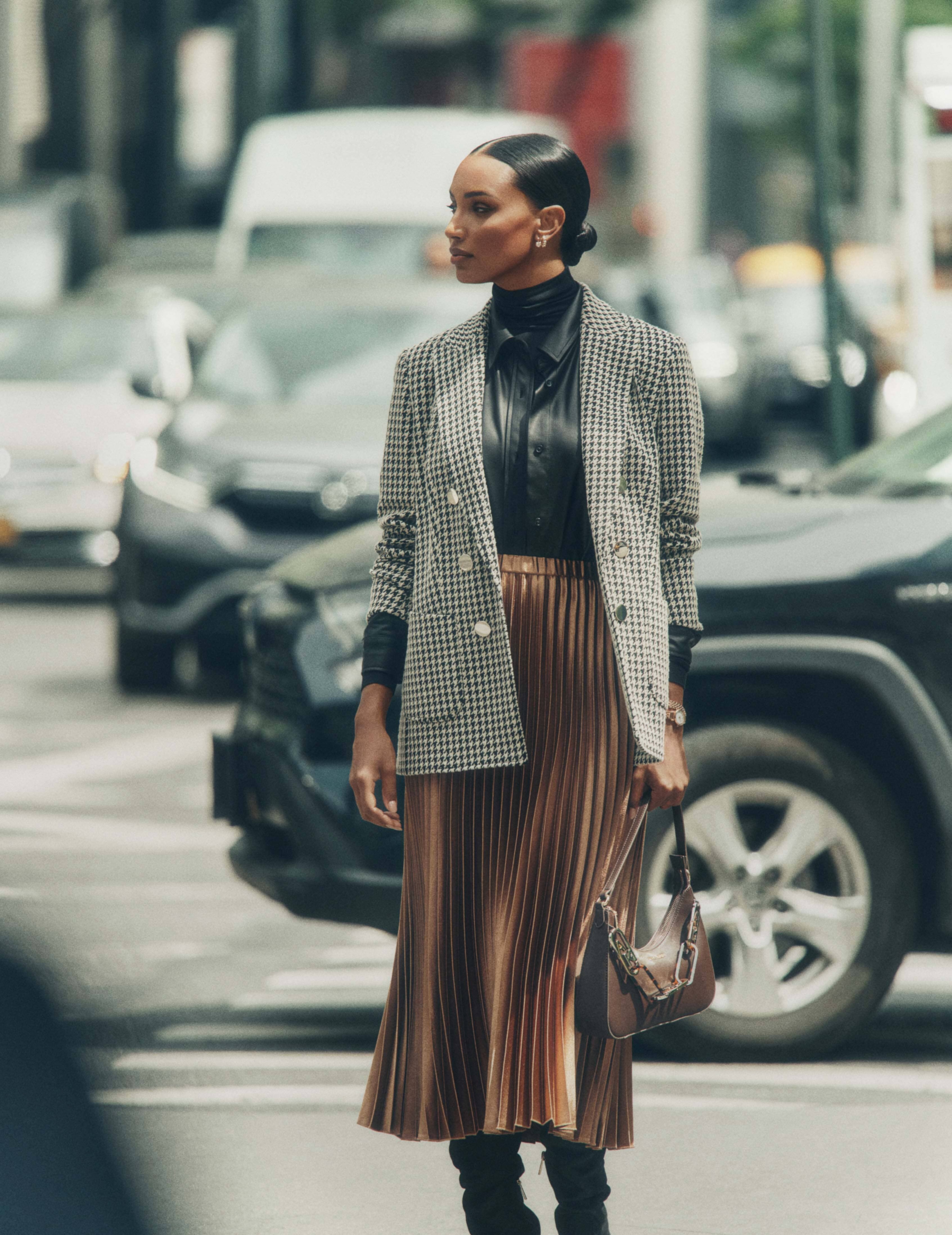 Pull On Pleated Skirt sold by Anne Klein