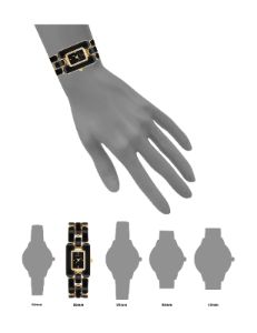 Enamel Link Bracelet Watch sold by Anne Klein