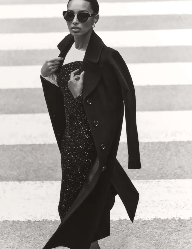 Color Blocked Sequin Midi Dress sold by Anne Klein