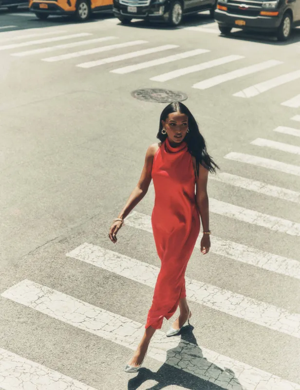 Cowl Neck Midi Dress sold by Anne Klein