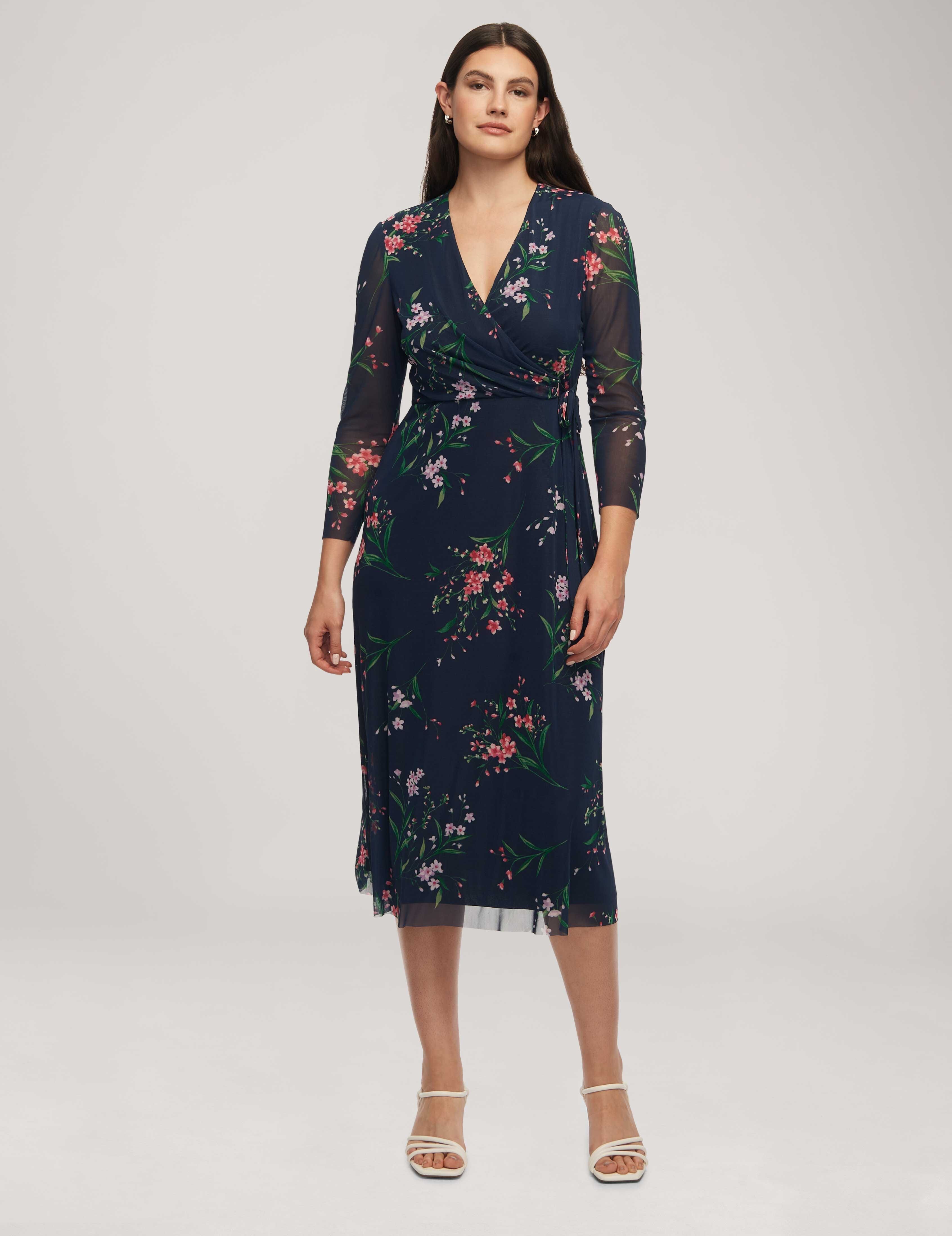 Midi Printed Wrap Dress- Clearance sold by Anne Klein