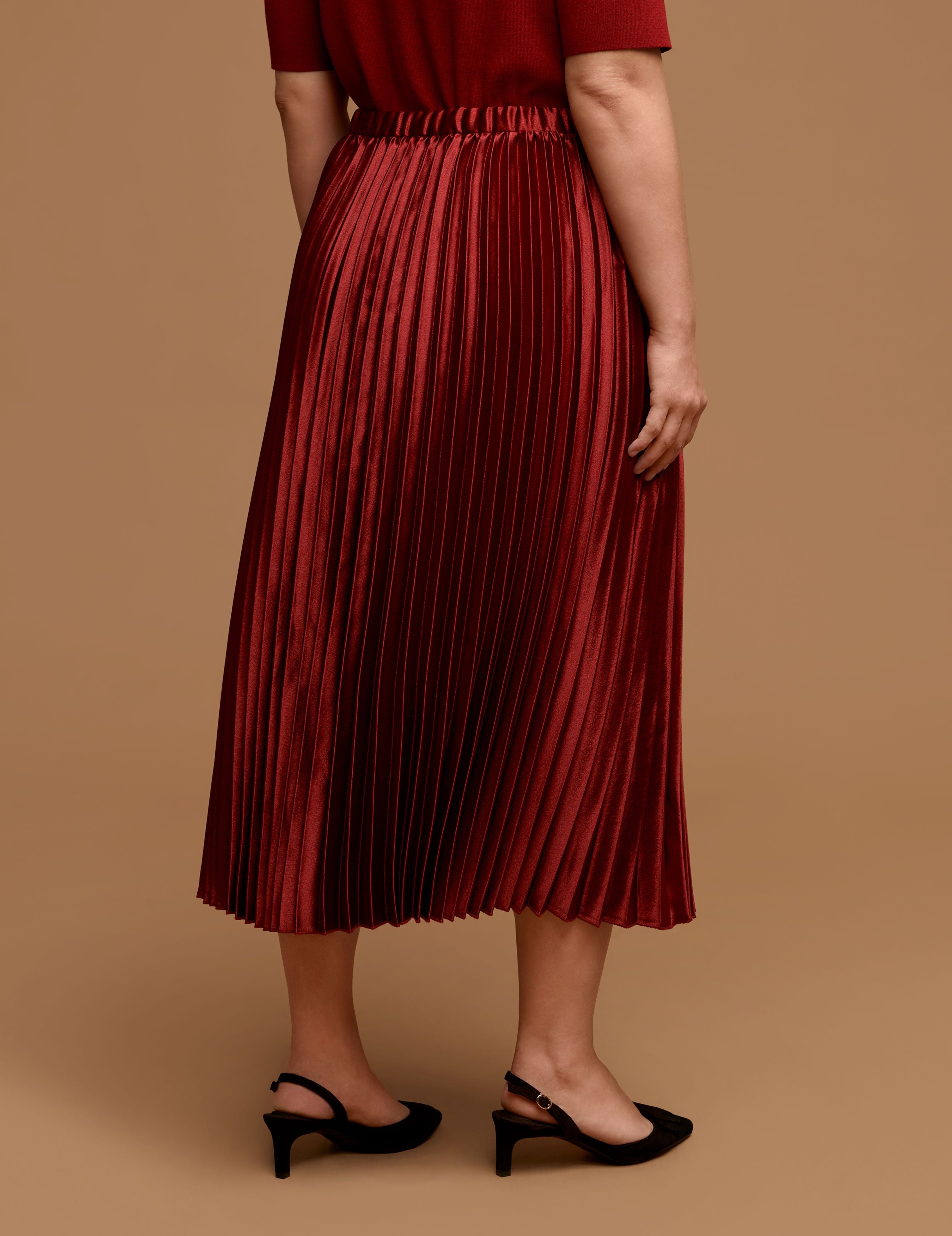 Plus Size Pull On Pleated Skirt sold by Anne Klein product image thumbnail 2