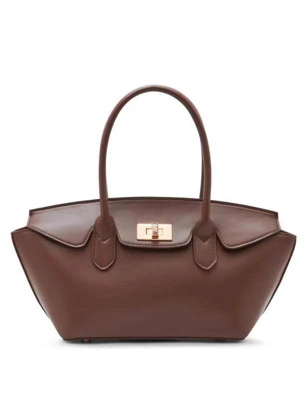 EW Clam Closure Satchel With Turn Lock sold by Anne Klein