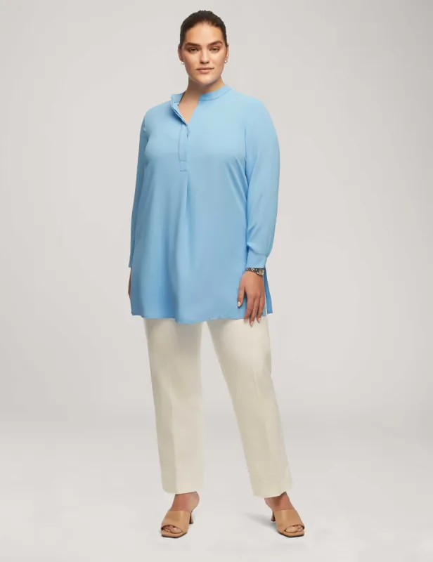 Plus Size Long Sleeve Popover Blouse sold by Anne Klein