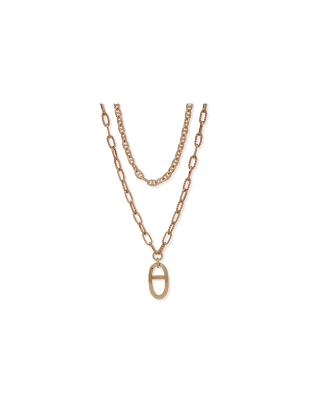 Multirow Pendant Necklace sold by Anne Klein