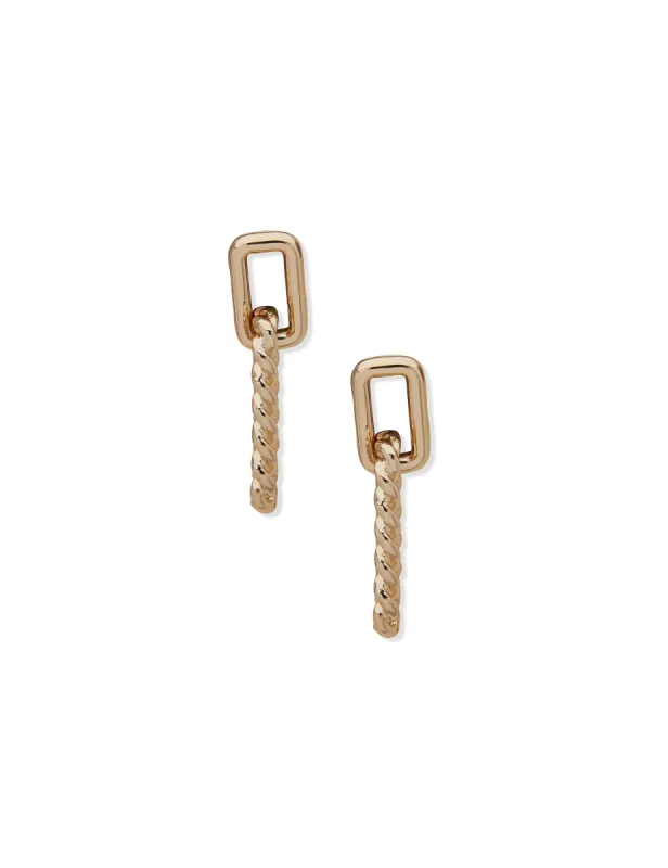 Twist Drop Earrings sold by Anne Klein