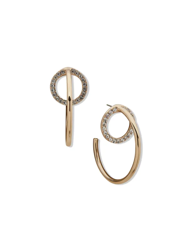 Orbital C Hoop Earring sold by Anne Klein