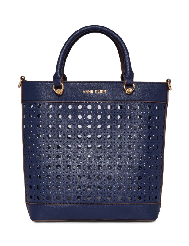 Mini Perforated Tote With Pouch sold by Anne Klein