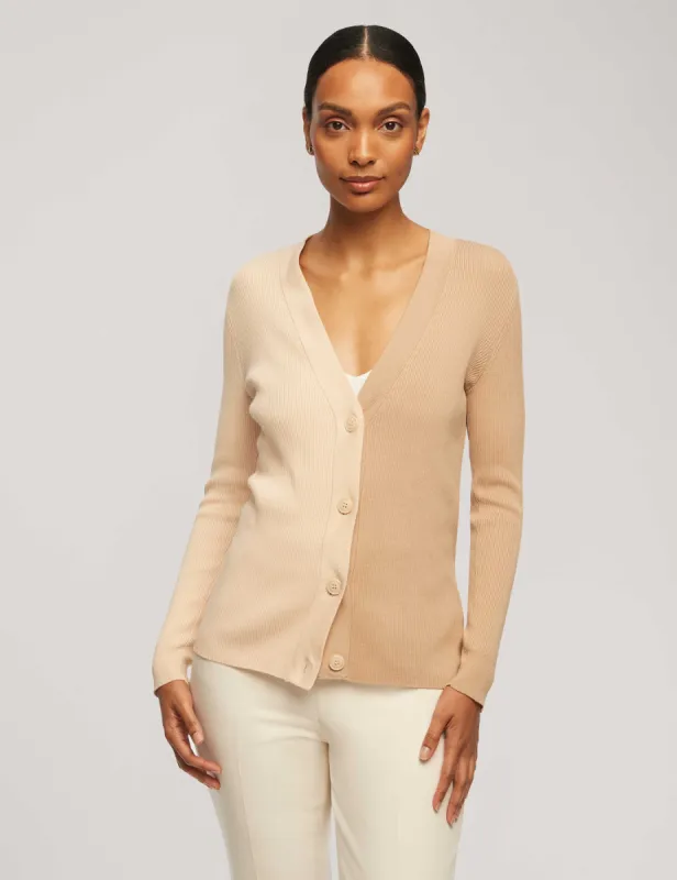 Half/Half Rib Cardigan sold by Anne Klein
