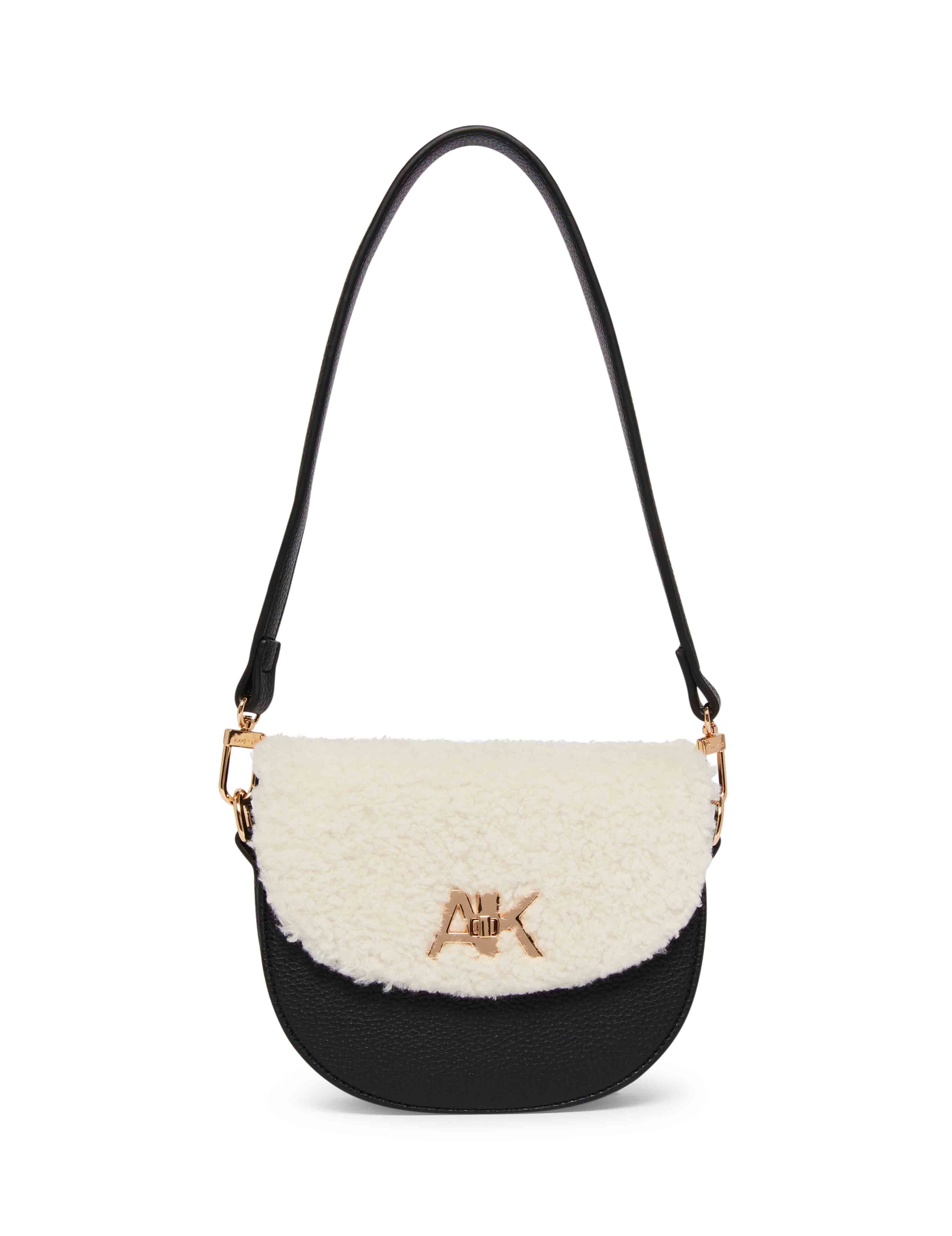 Mini Convertible Sherpa Shoulder Bag sold by Anne Klein