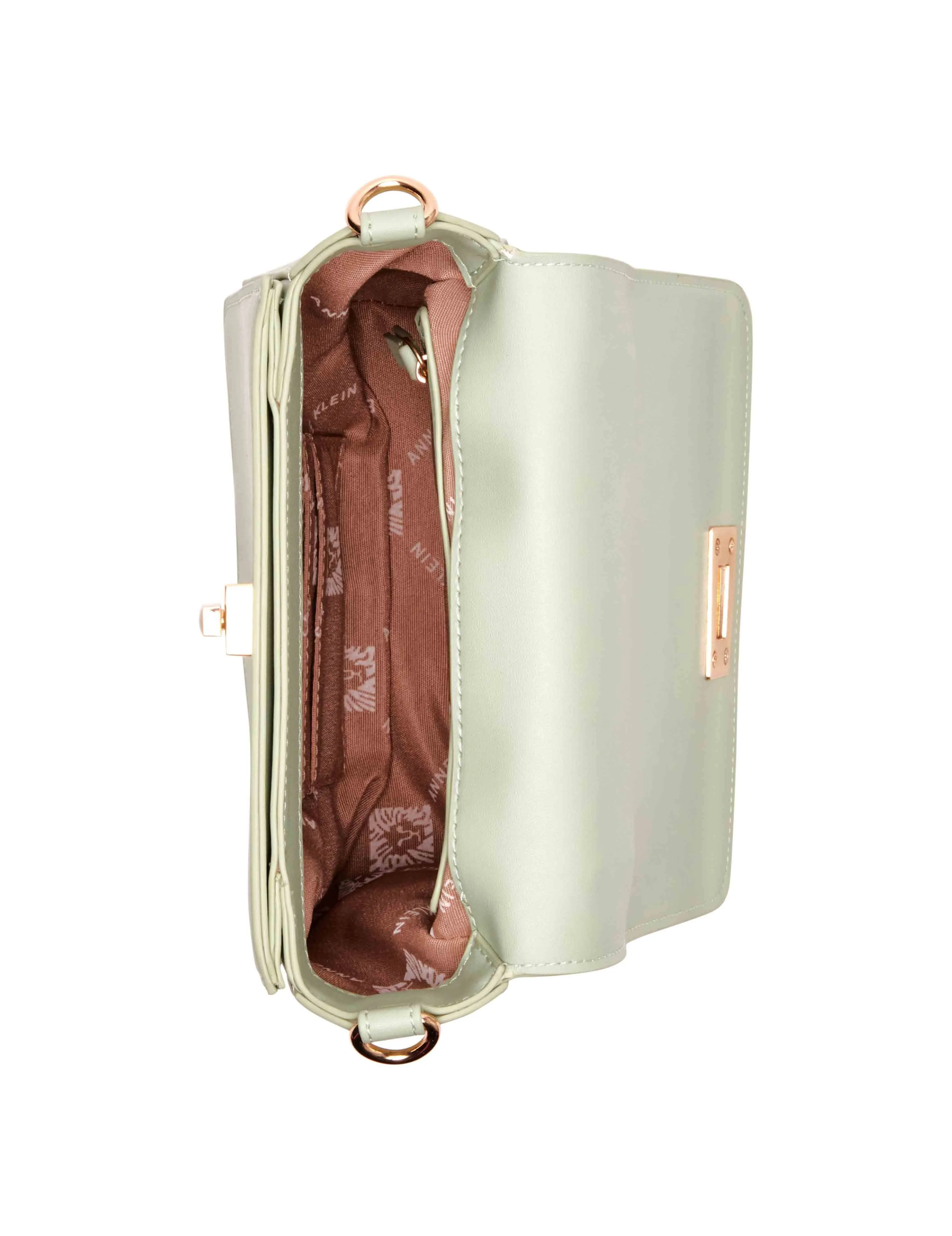 Small Square Flap Crossbody With Enamel Turn Lock sold by Anne Klein product image thumbnail 4