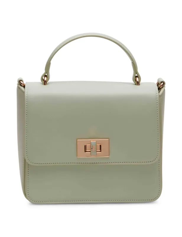Small Square Flap Crossbody With Enamel Turn Lock sold by Anne Klein