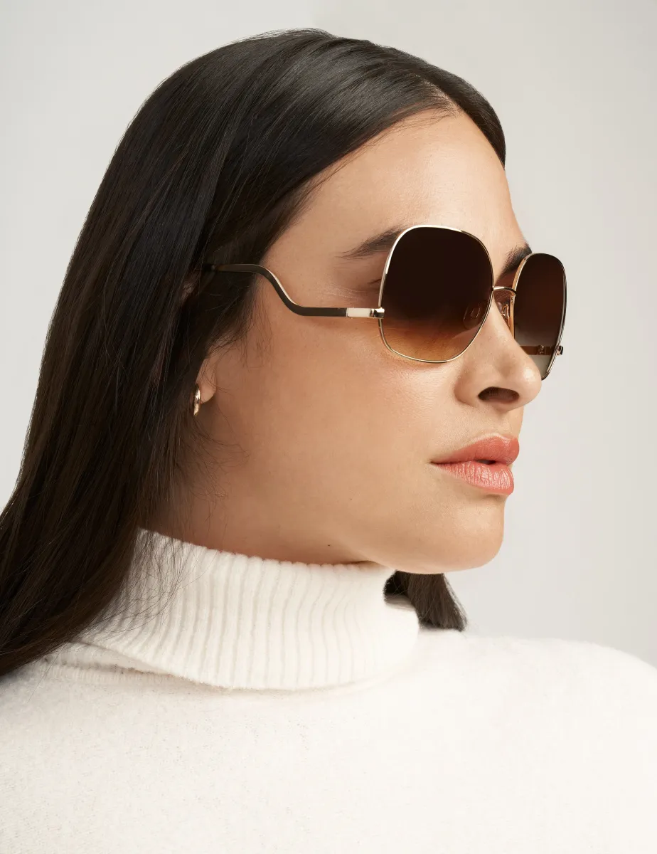 Metal Square Frame Sunglasses sold by Anne Klein
