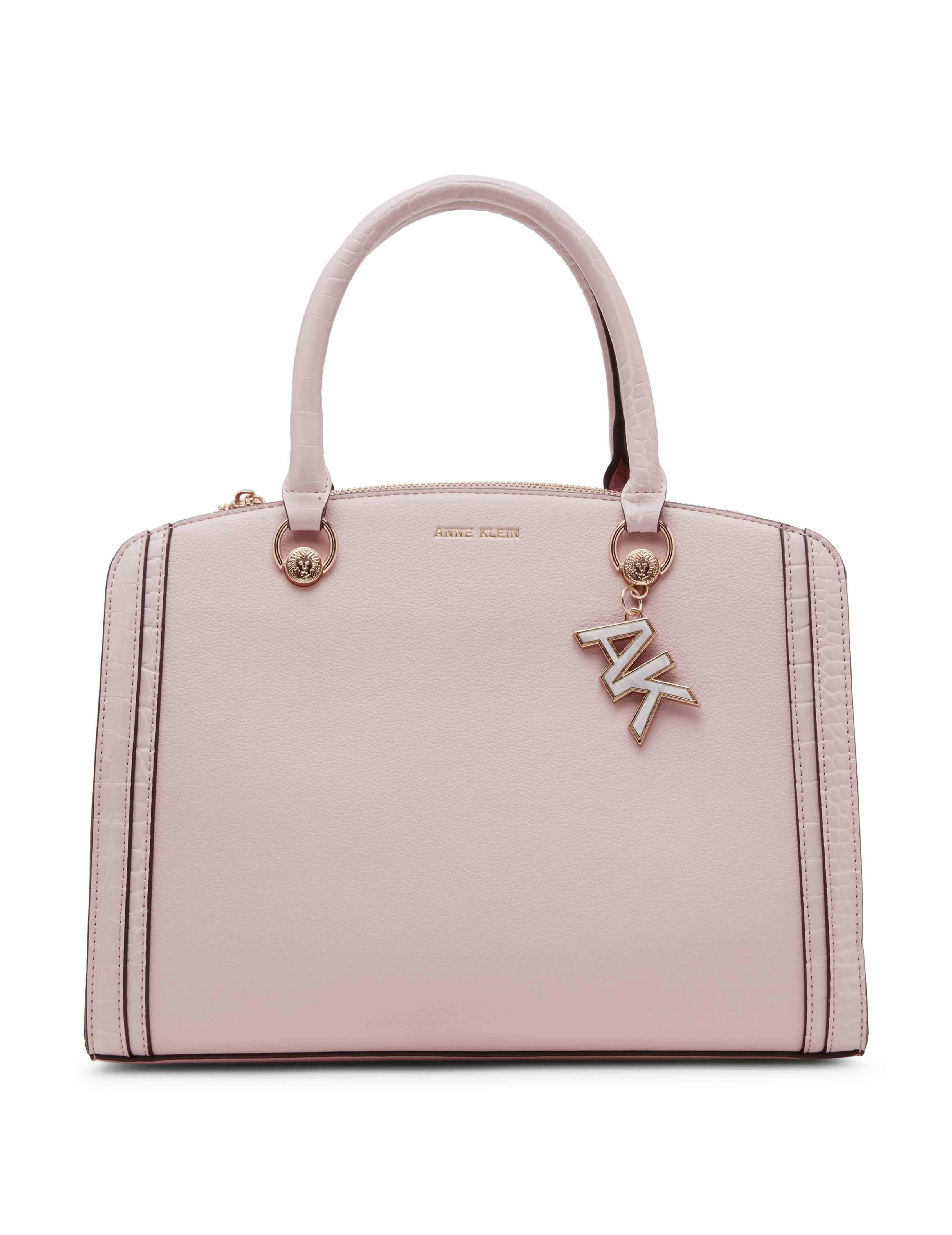 Croco Trimmed Satchel sold by Anne Klein