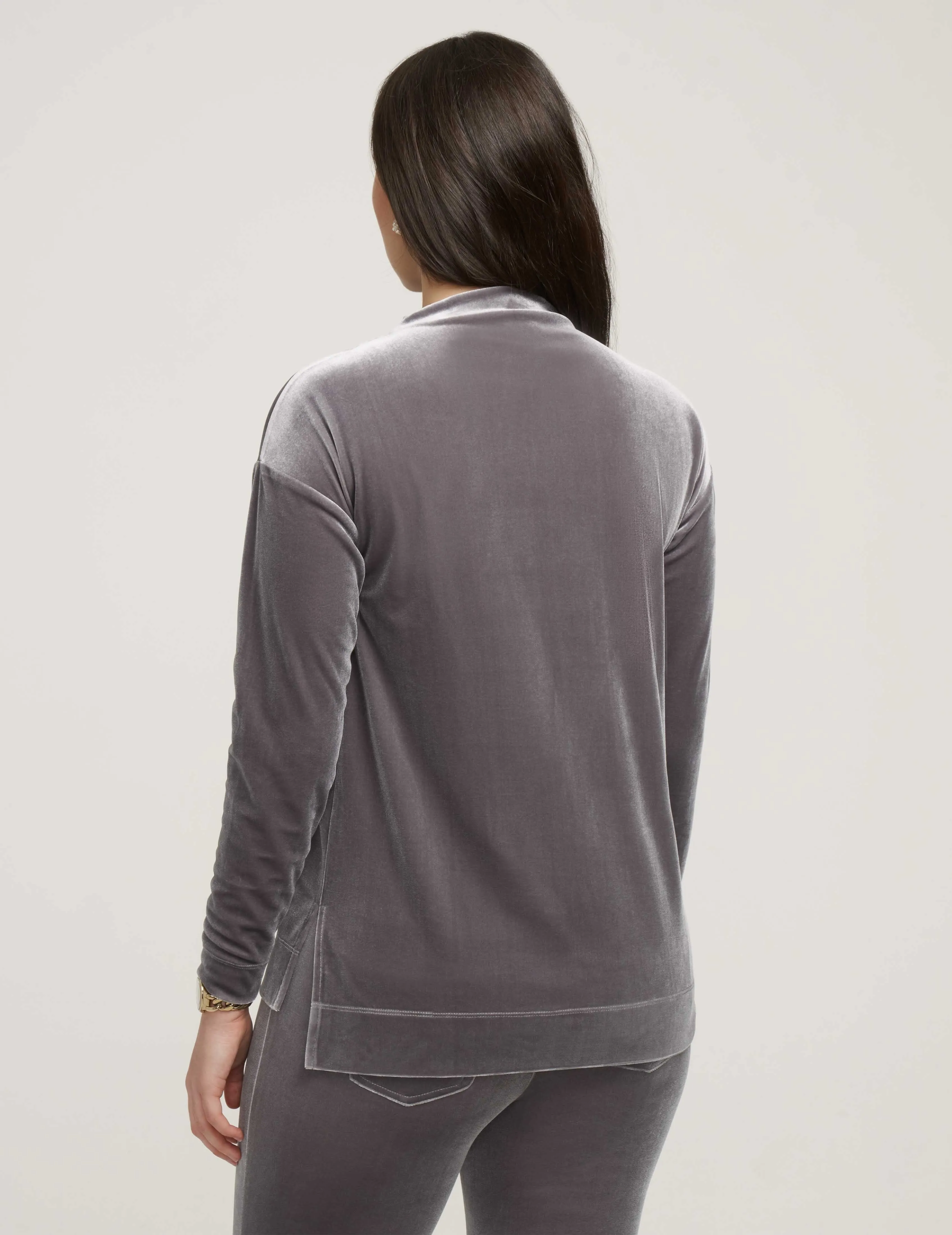 Velour High-Low Stretch Pullover- Sale sold by Anne Klein product image thumbnail 3
