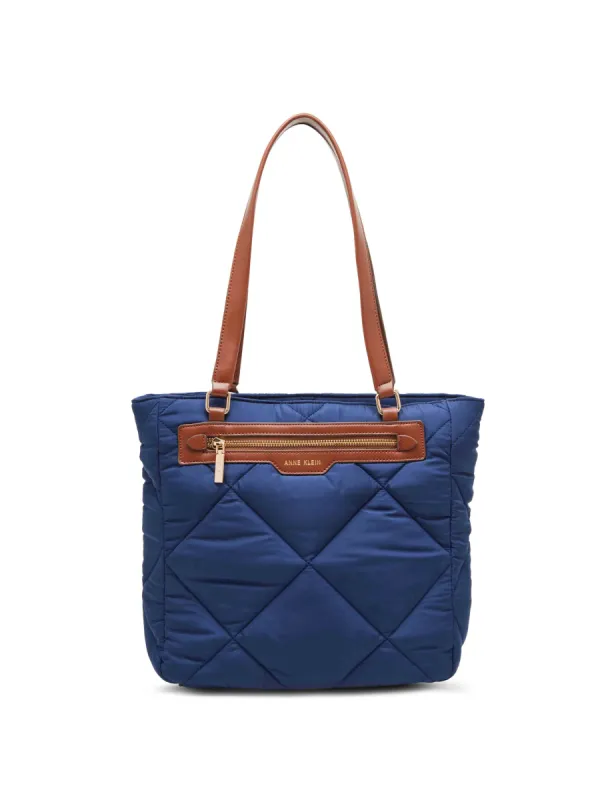 Quilted Nylon Tote Bag - Slate Grey | Parallel