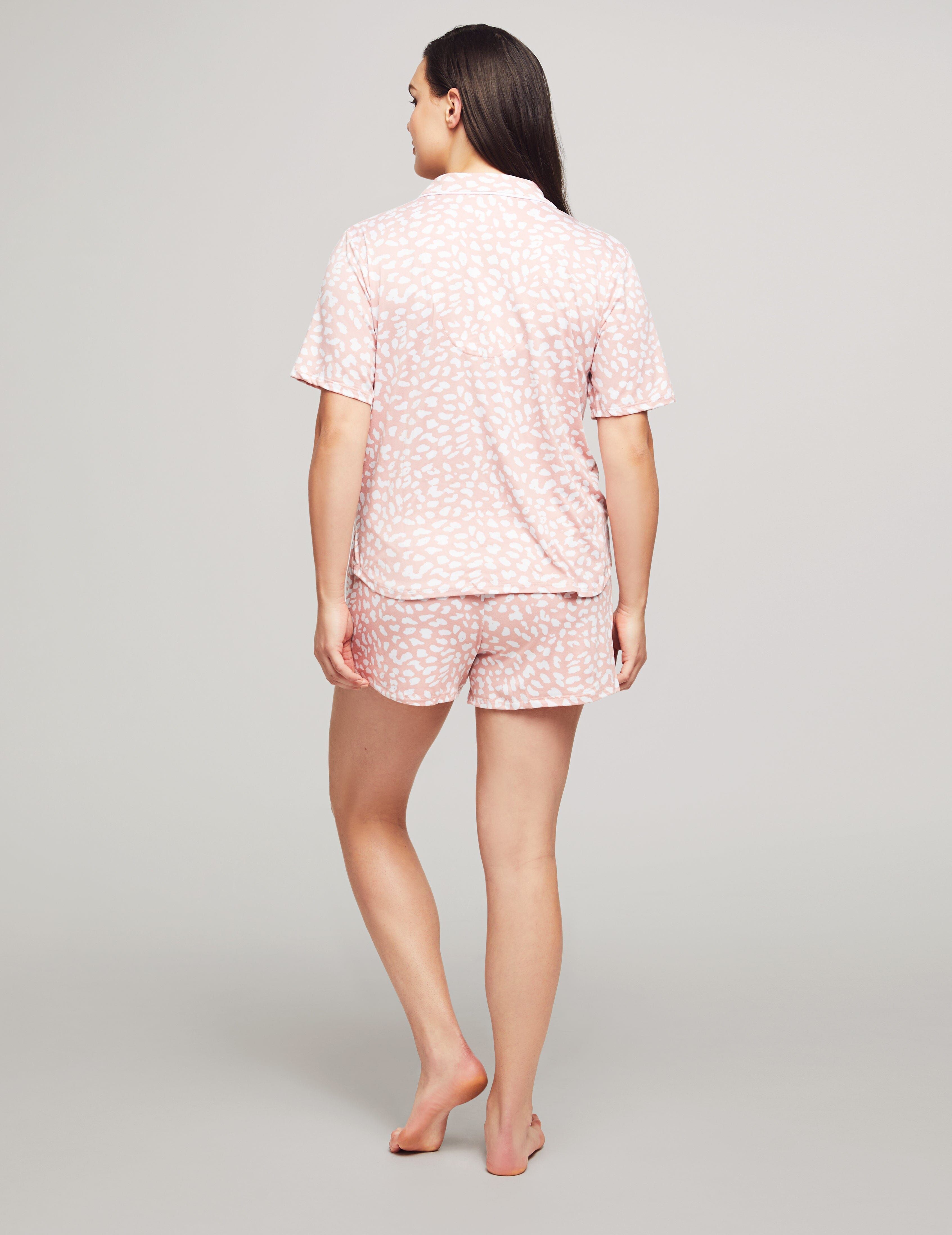 Short Sleeve Notch Pajama Boxer Set sold by Anne Klein product image thumbnail 2